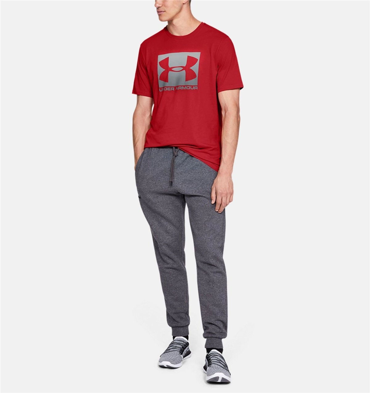 Under Armour Boxed Sportstyle SS Red Erkek Tişört 