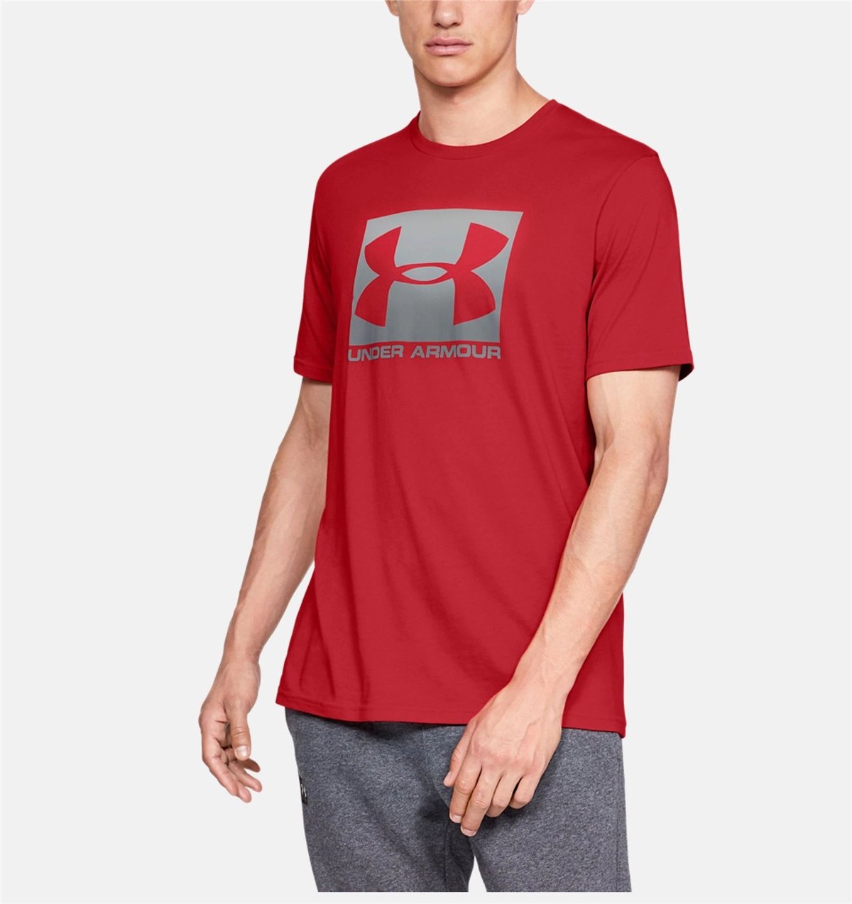 Under Armour Boxed Sportstyle SS Red Erkek Tişört 