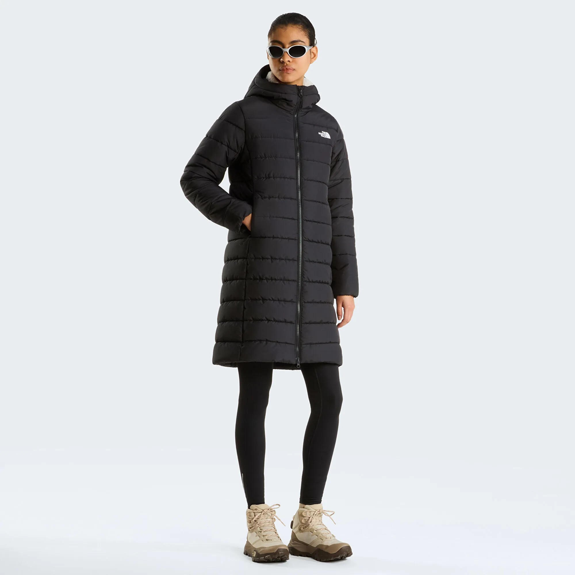 W ACONCAGUA HOODED PARKA - SIYAH