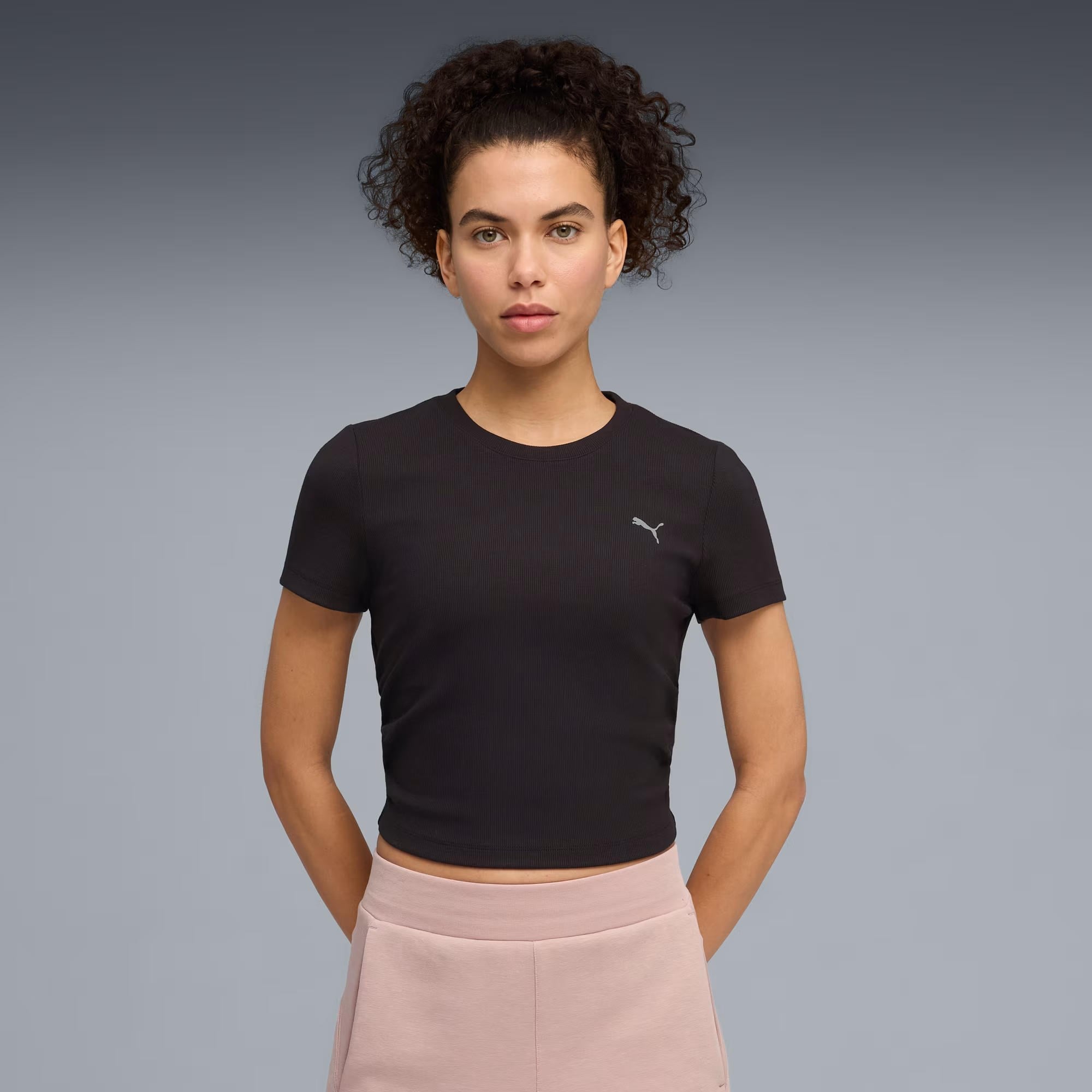 W Cloudspun Rib Tee - PUMA 01