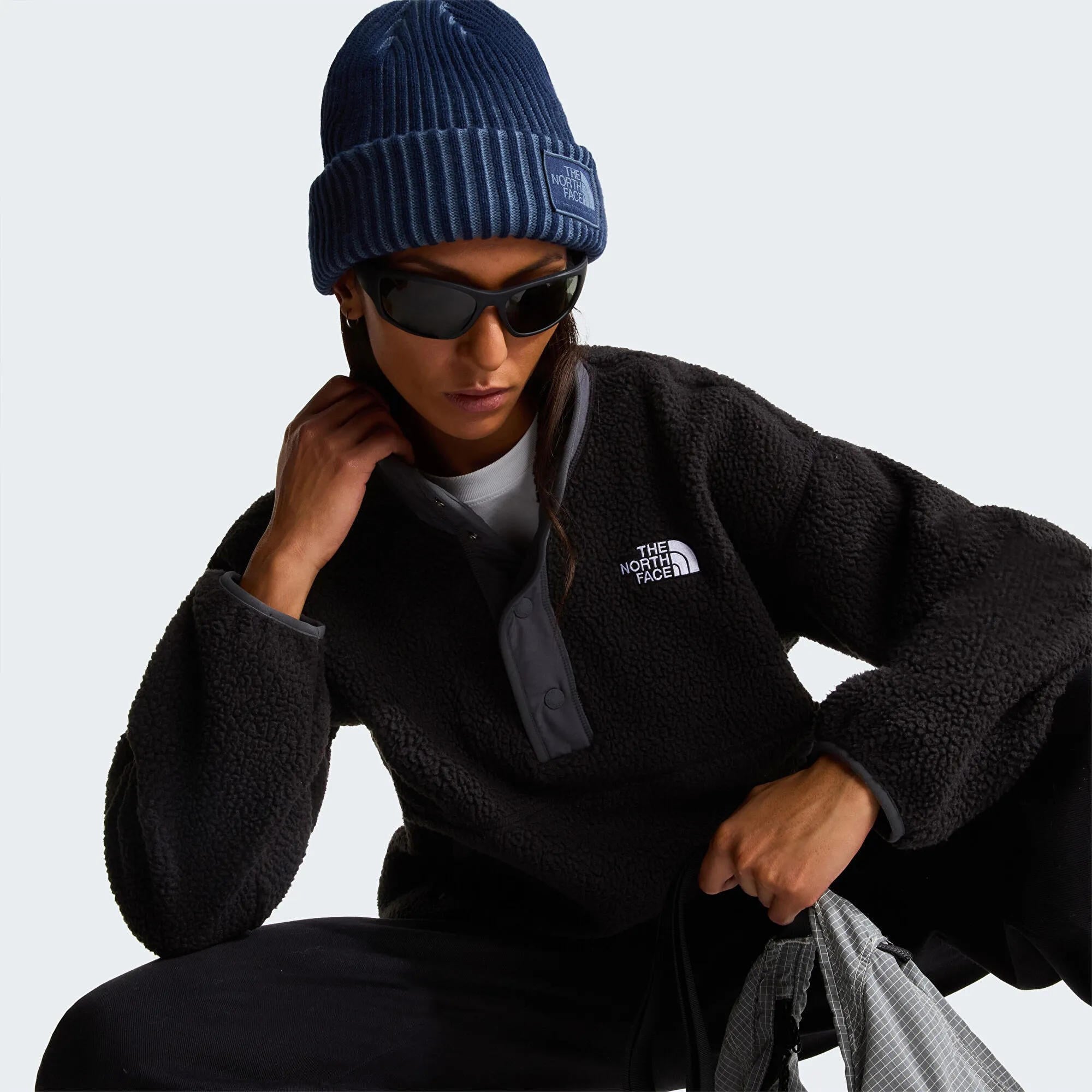 W CRAGMONT SNAP 1/2 FLEECE JACKET - SIYAH