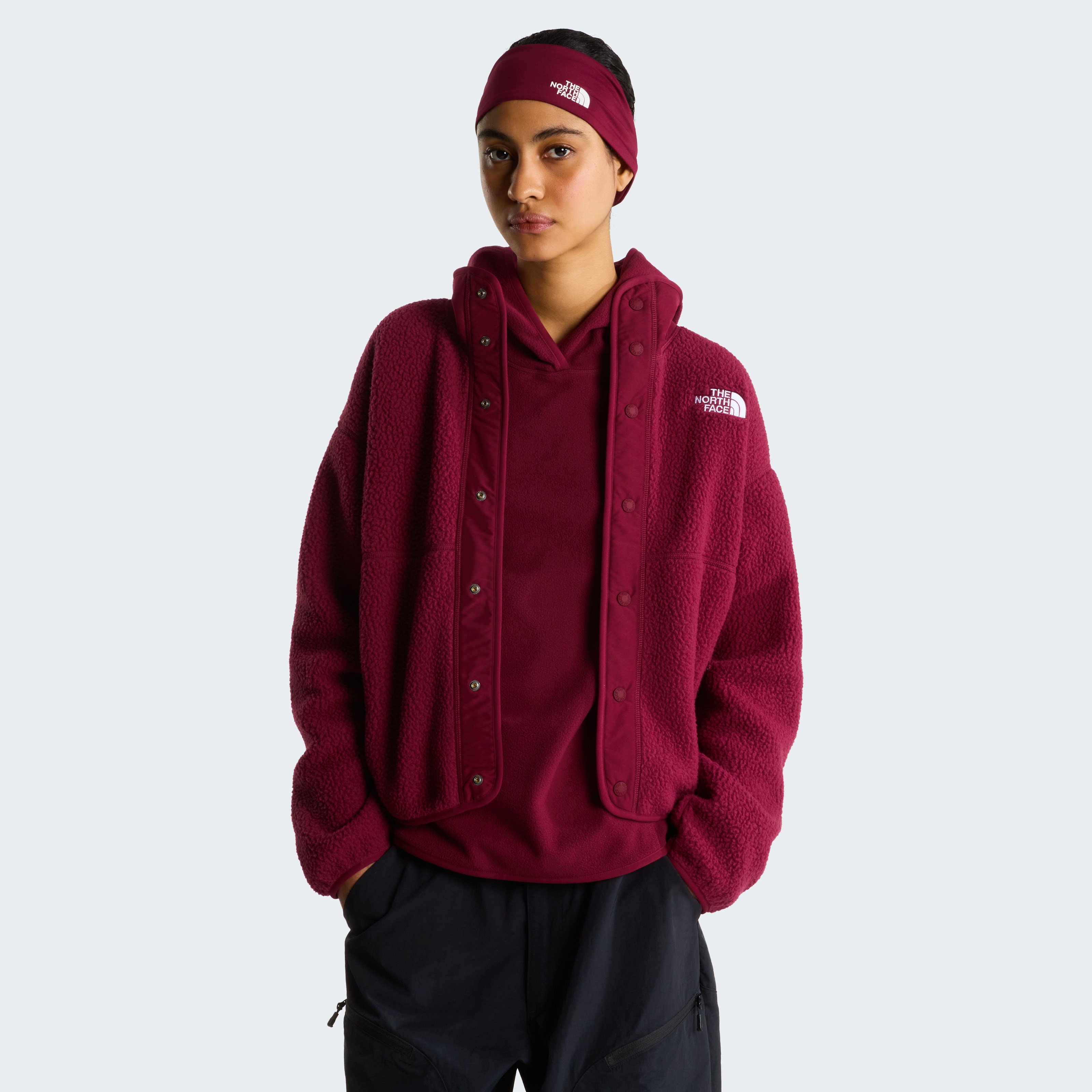 W CRAGMONT SNAP FRONT FLEECE JACKET - SIYAH