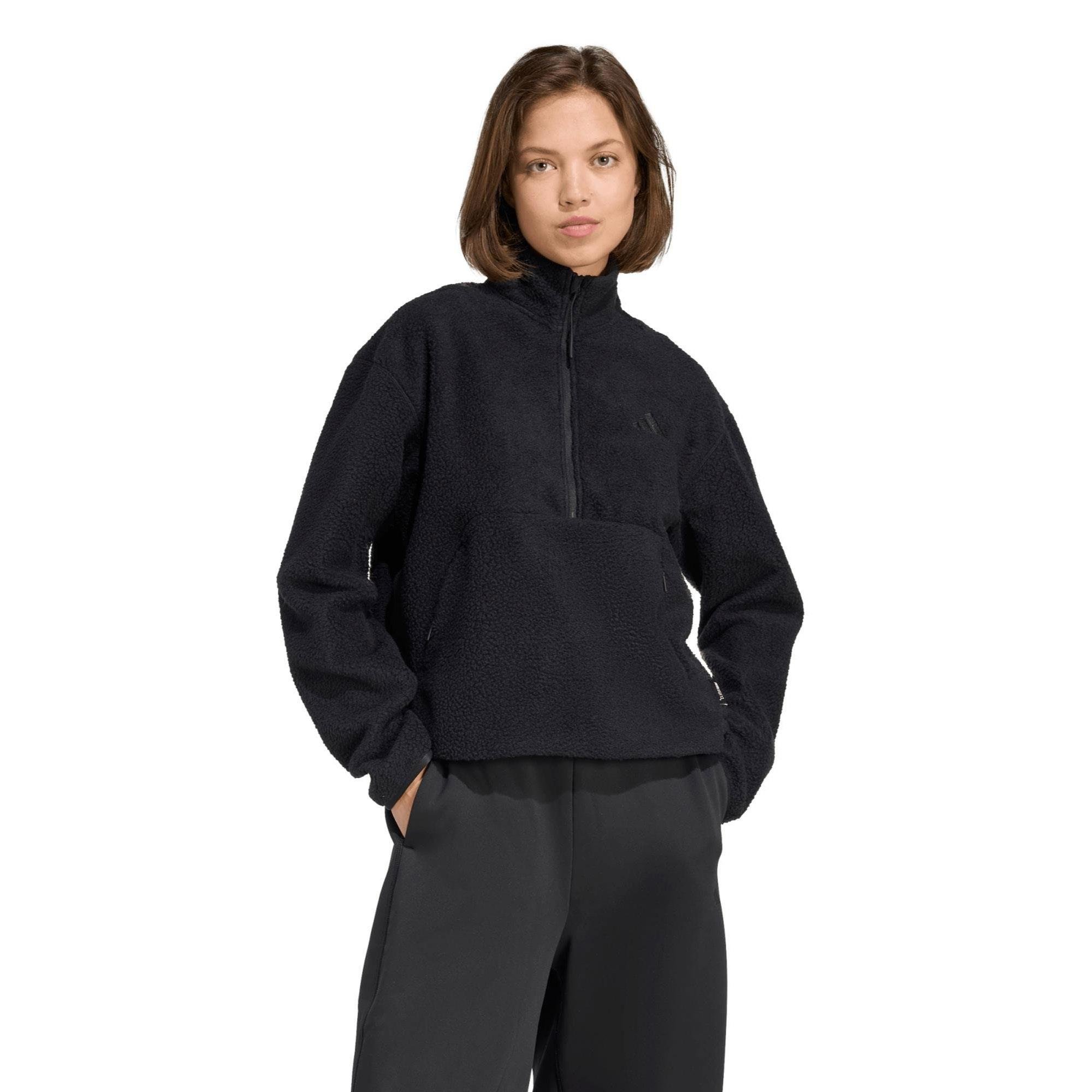 W CT FLEECE HZ - ADIDAS SIYAH