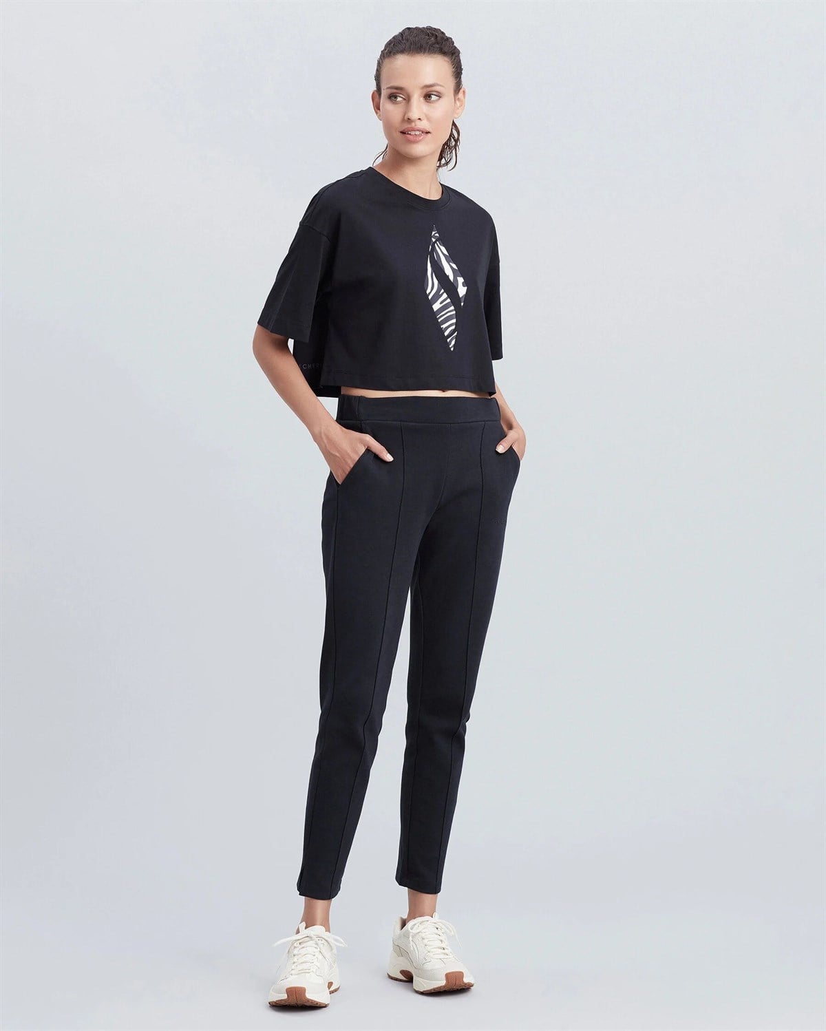 W Daily Slim Sweatpant - SİYAH