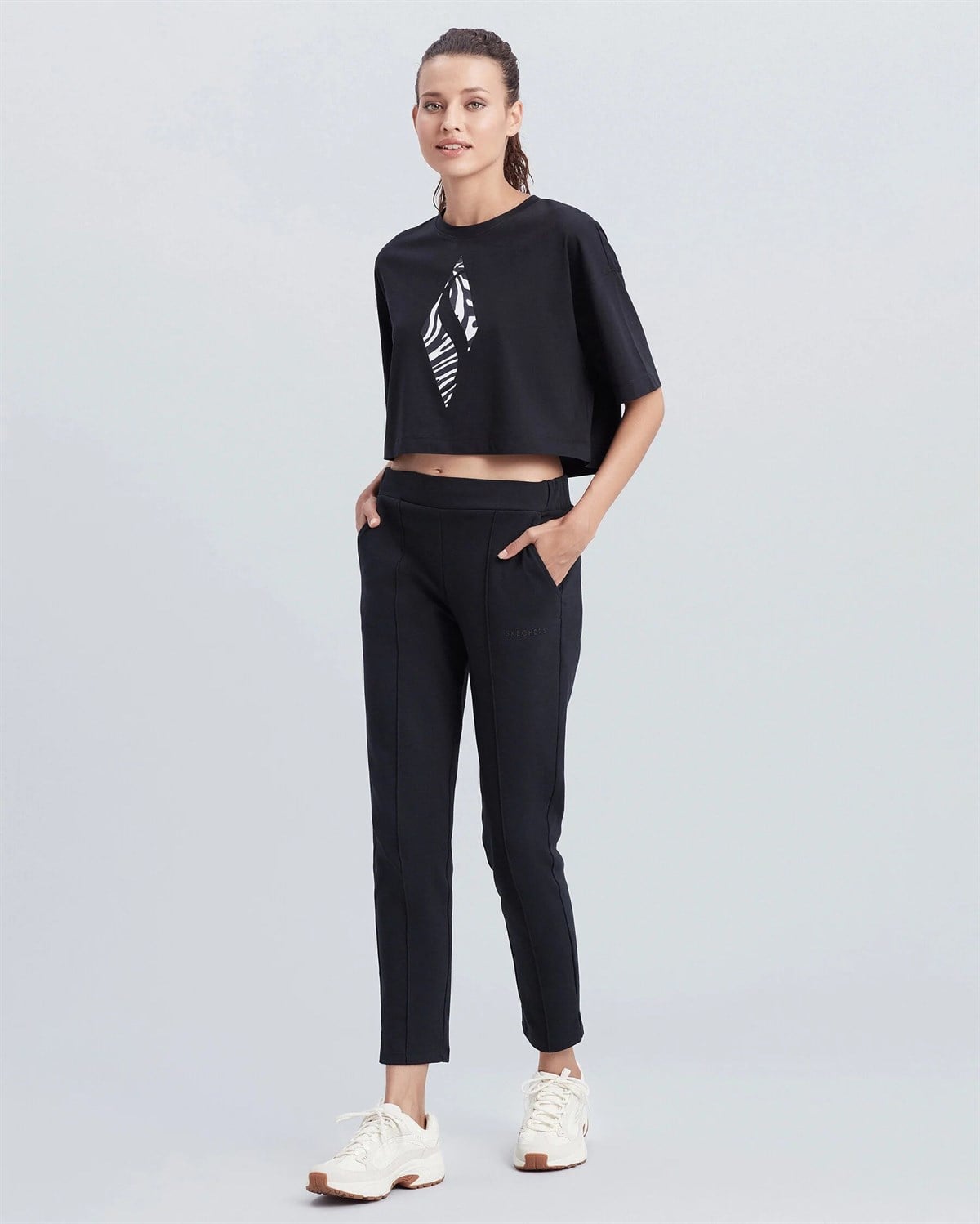 W Daily Slim Sweatpant - SİYAH