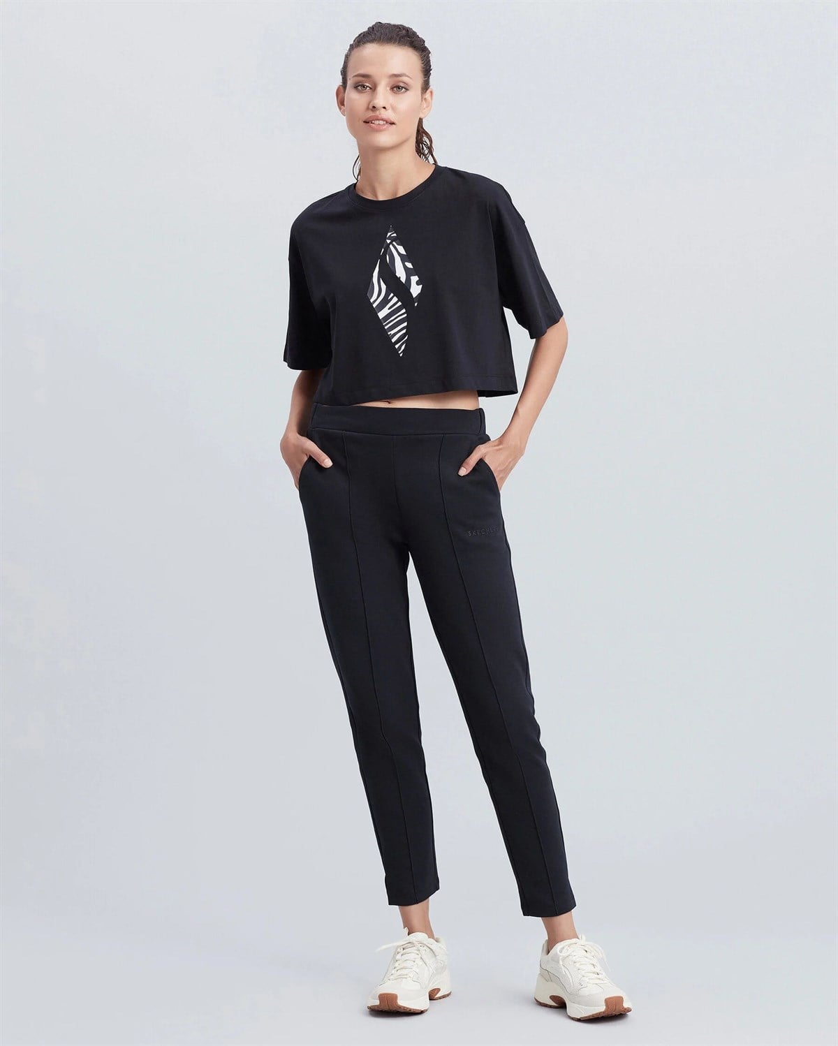 W Daily Slim Sweatpant - SİYAH