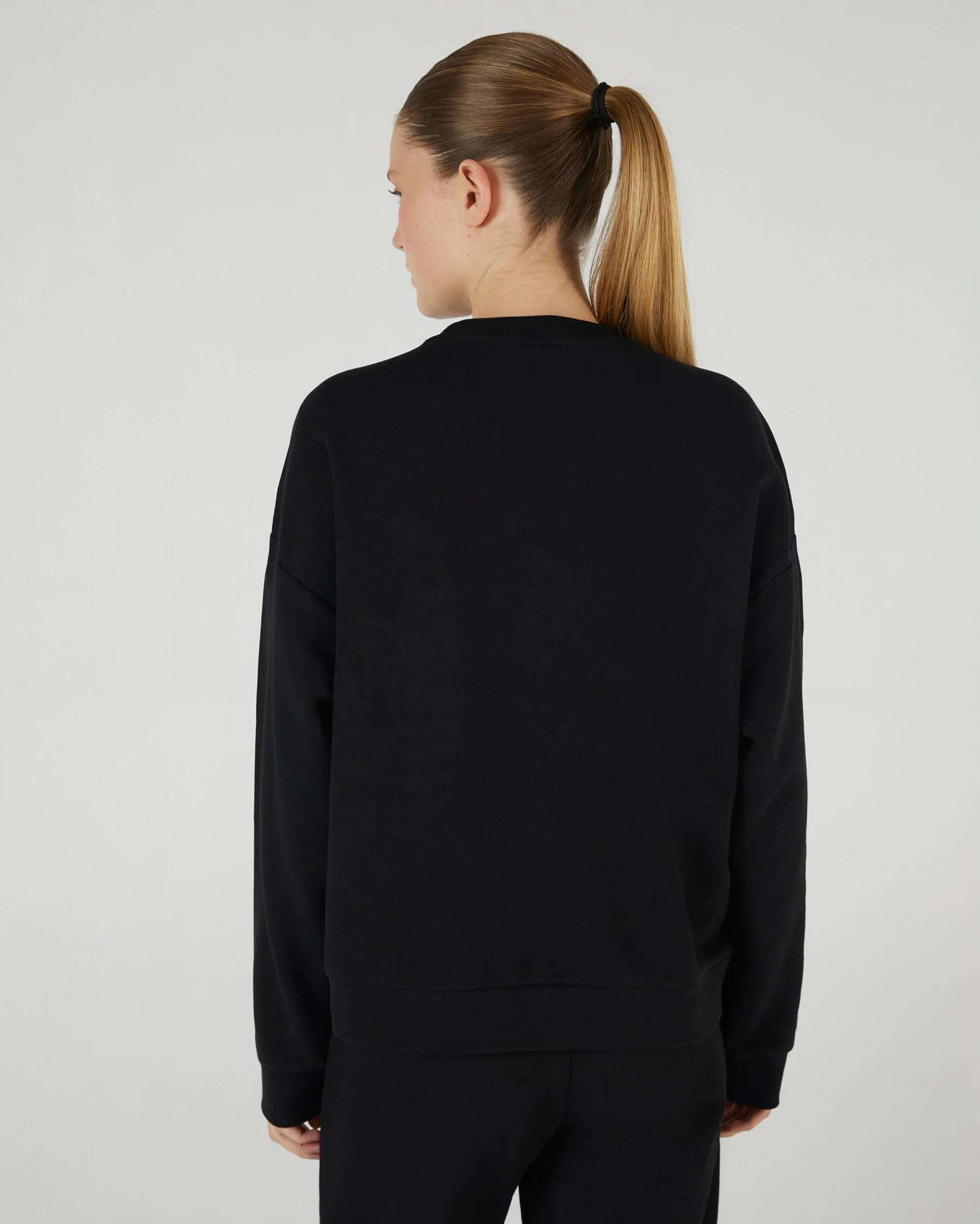 W Essential Crewneck Sweatshirt - SİYAH