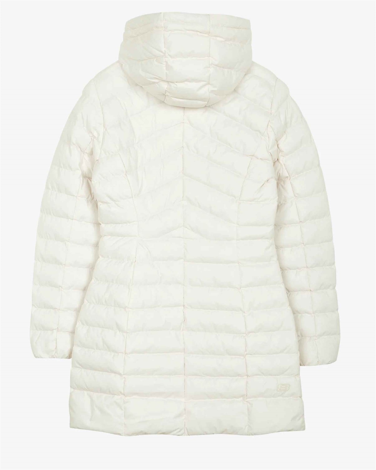 W Essential Maxi Length Hooded Jacket - SİYAH(MAT)