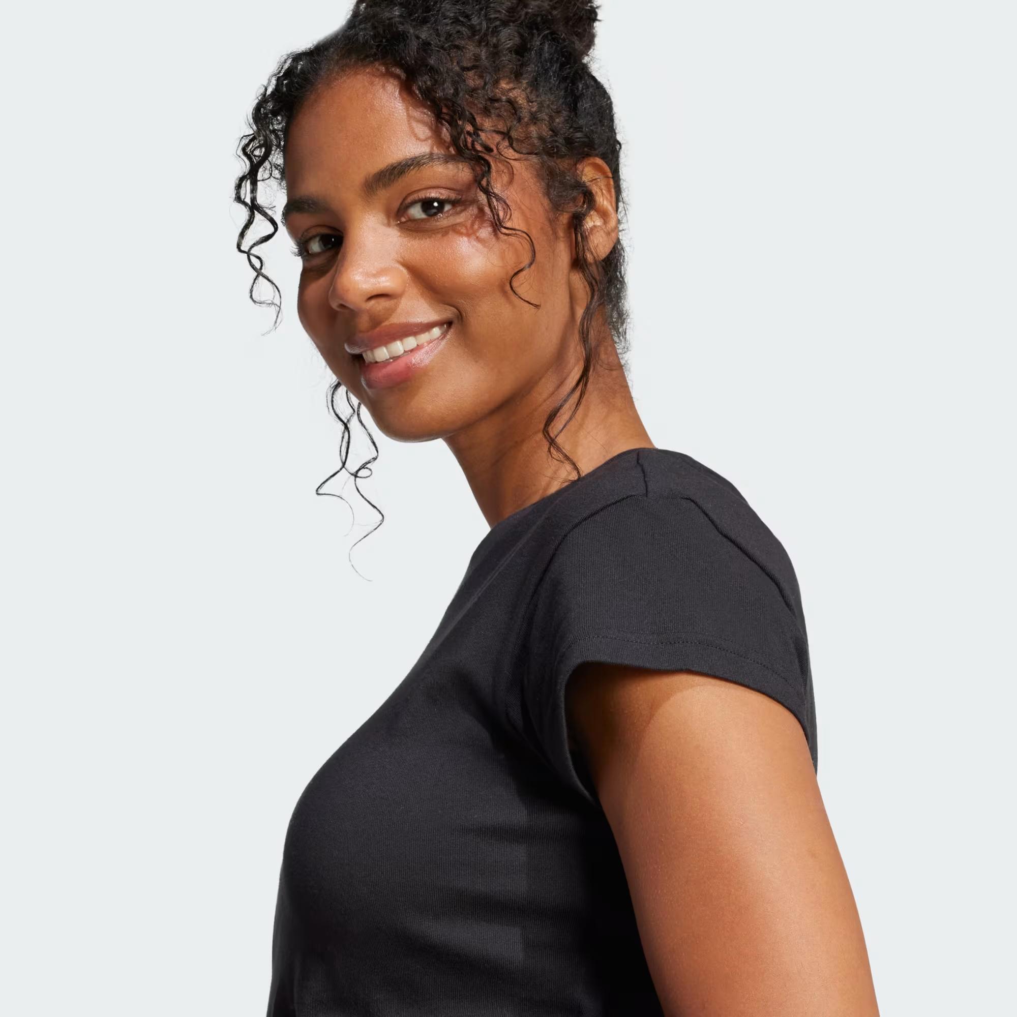 W FI SL BB TEE - ADIDAS SIYAH