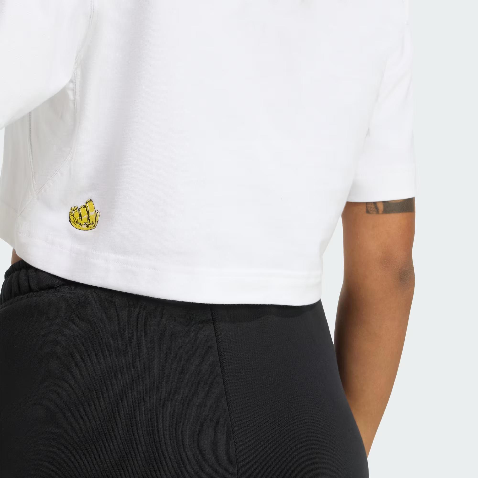 W FN CROP TEE - ADIDAS SIYAH