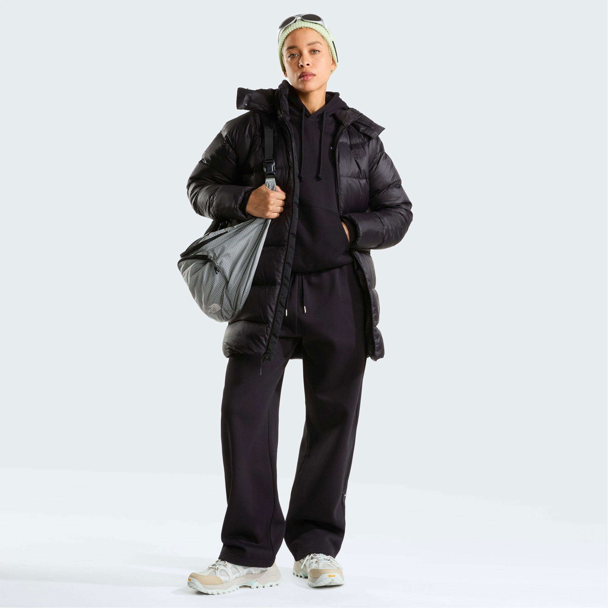 W HYDRENALITE CITY DOWN HOODED PARKA - SIYAH