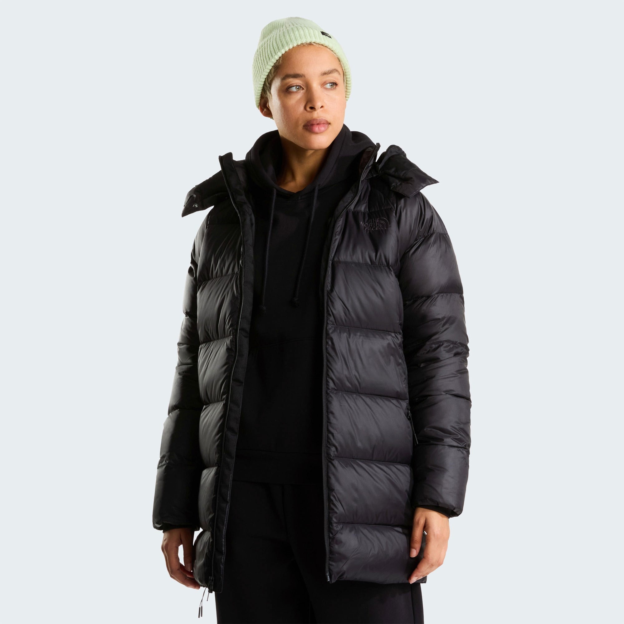 W HYDRENALITE CITY DOWN HOODED PARKA - SIYAH
