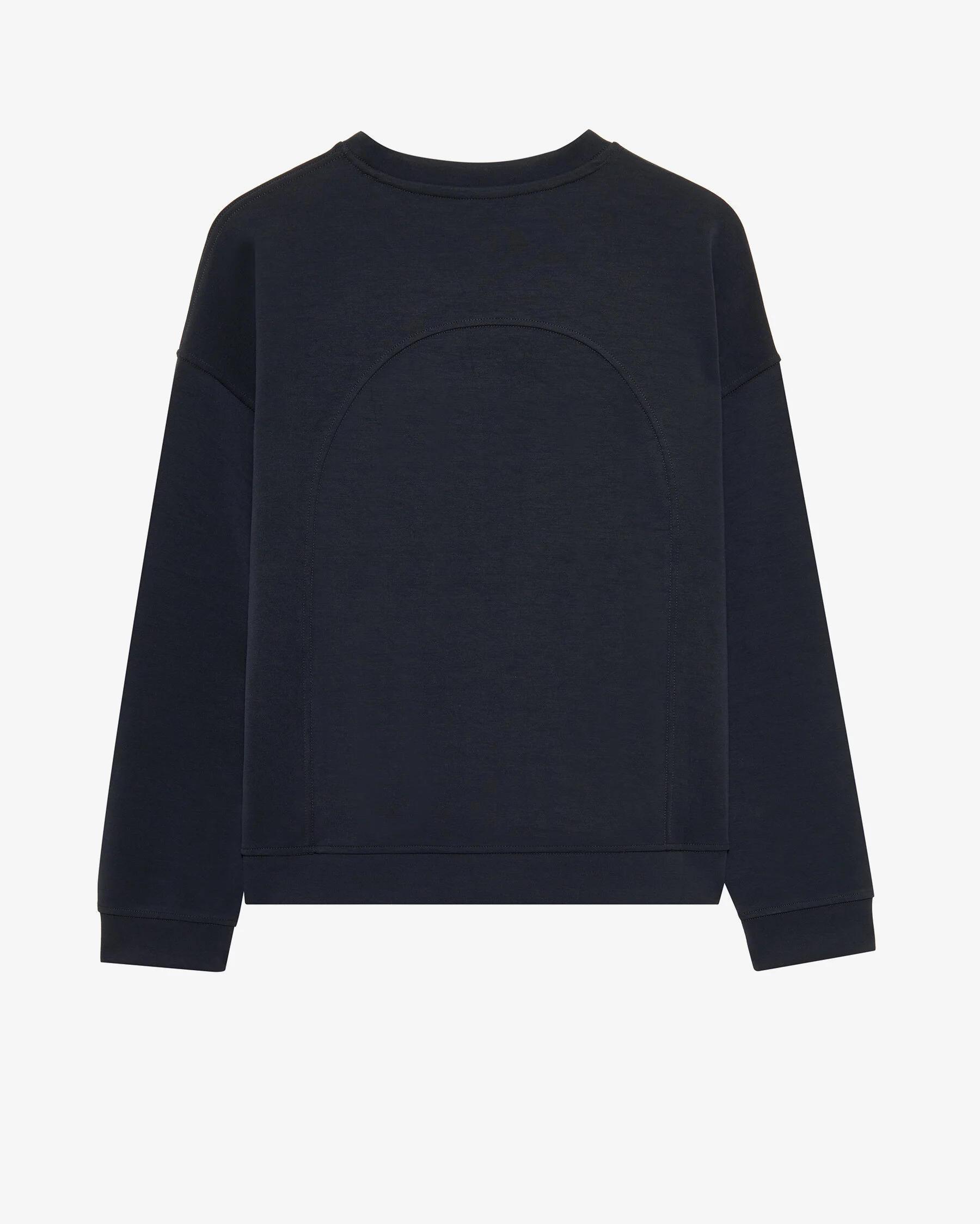 W Lounge Loose Crew Neck Sweatshirt - SİYAH