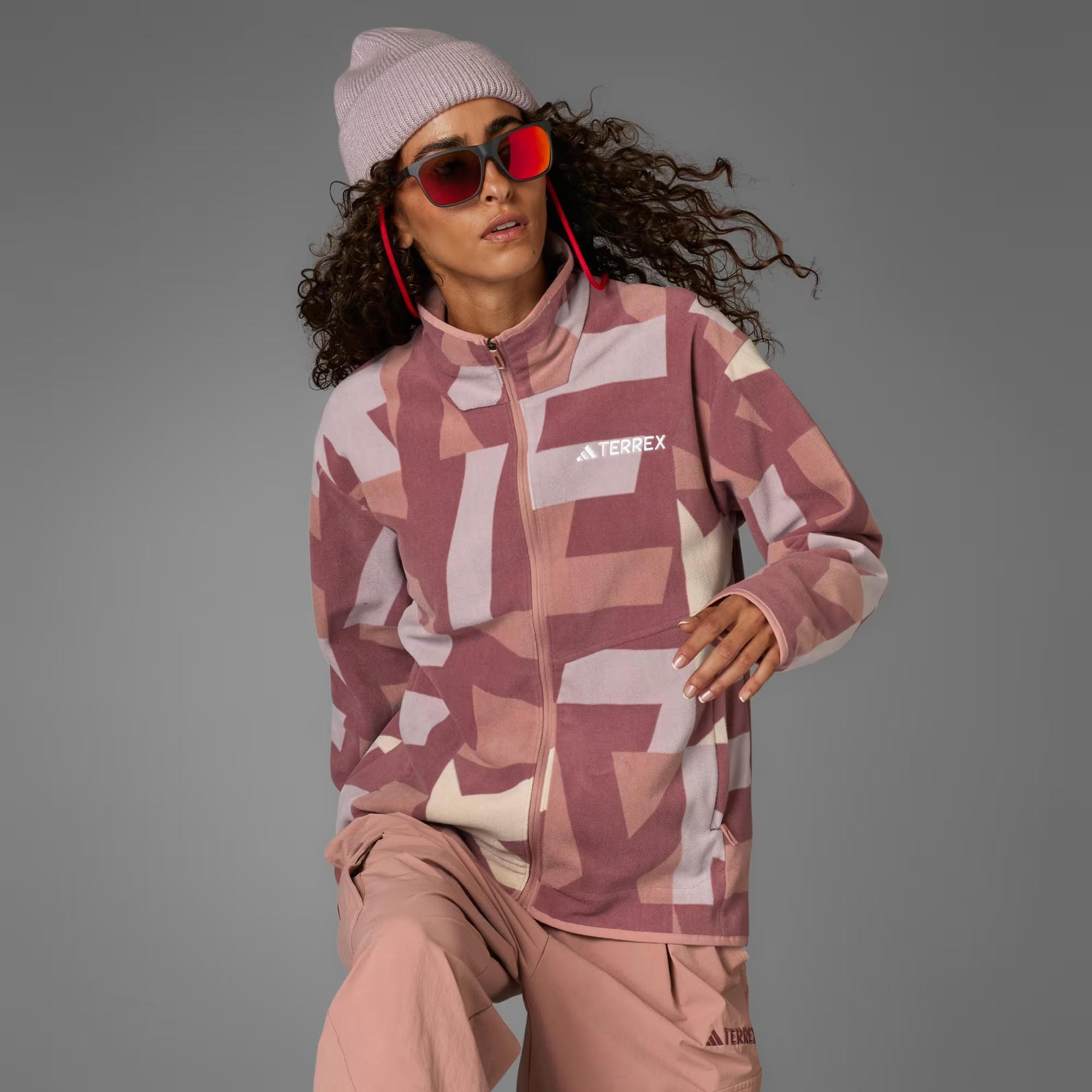 W MT AOP FZ FL - ADIDAS SIYAH