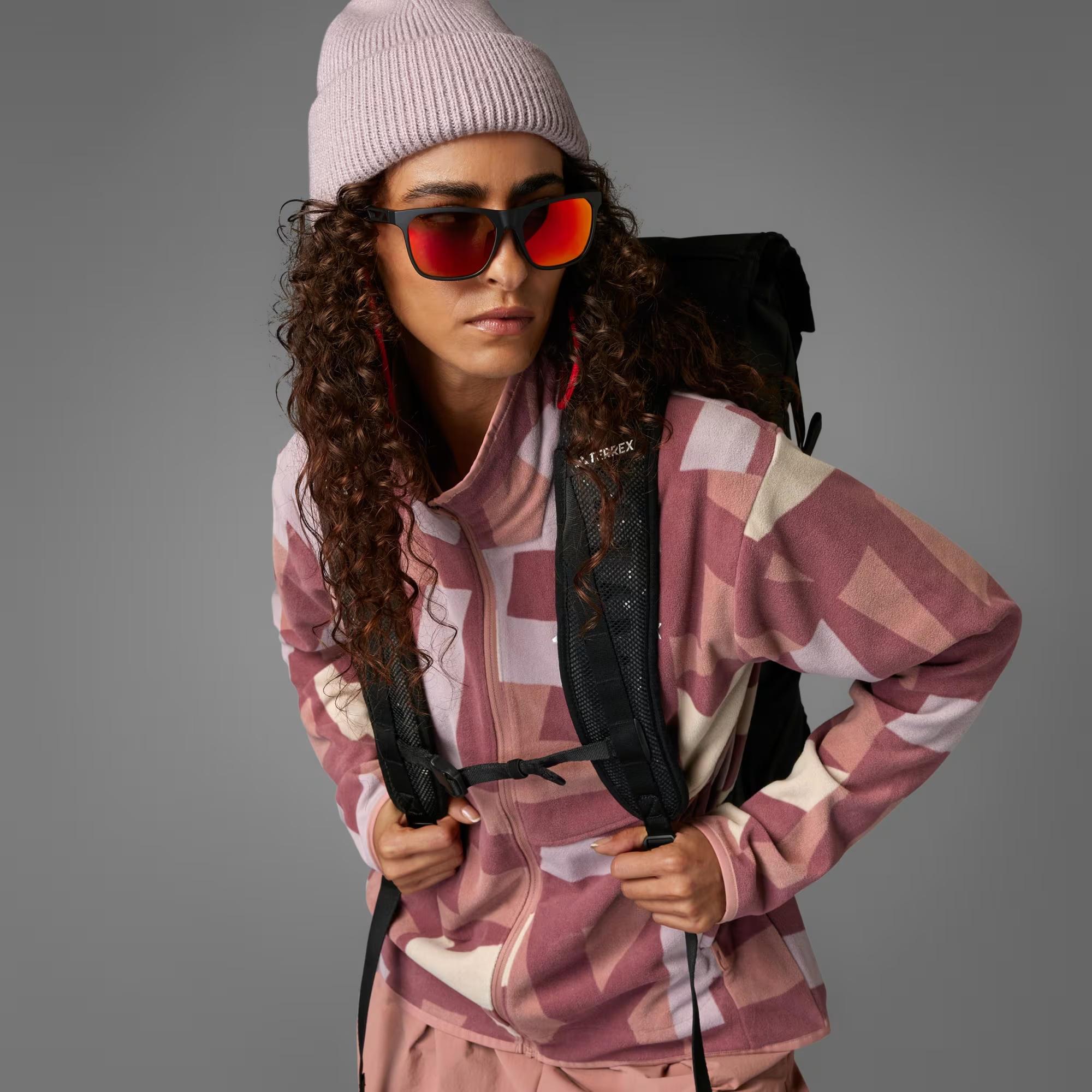 W MT AOP FZ FL - ADIDAS SIYAH