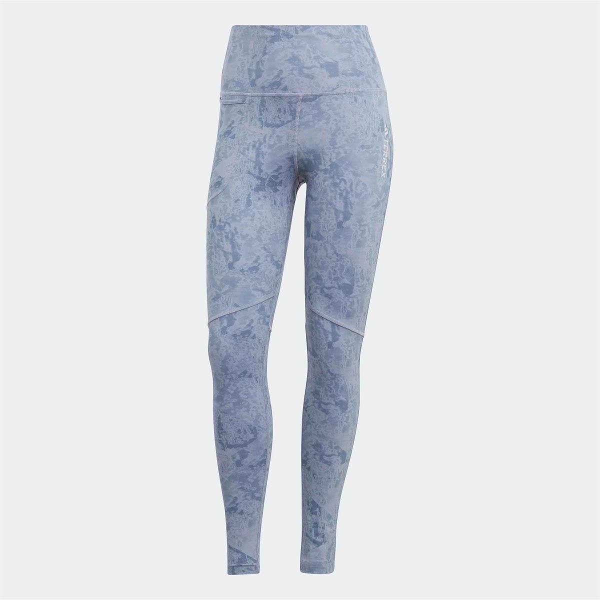 W MT AOP Tights - ADIDAS SIYAH