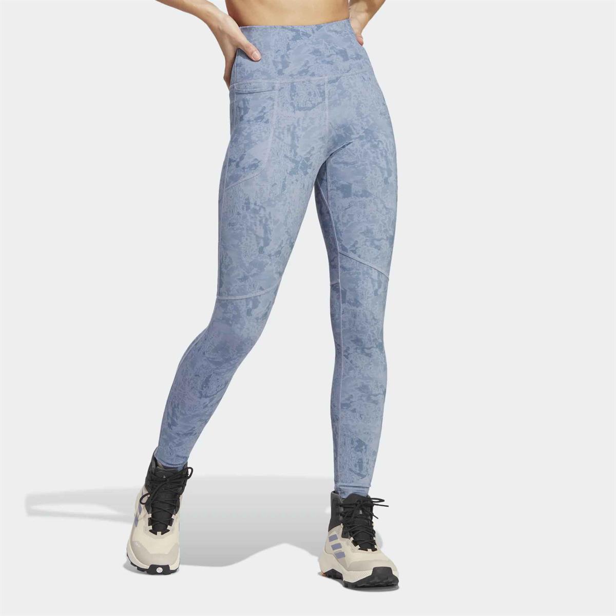 W MT AOP Tights - ADIDAS SIYAH