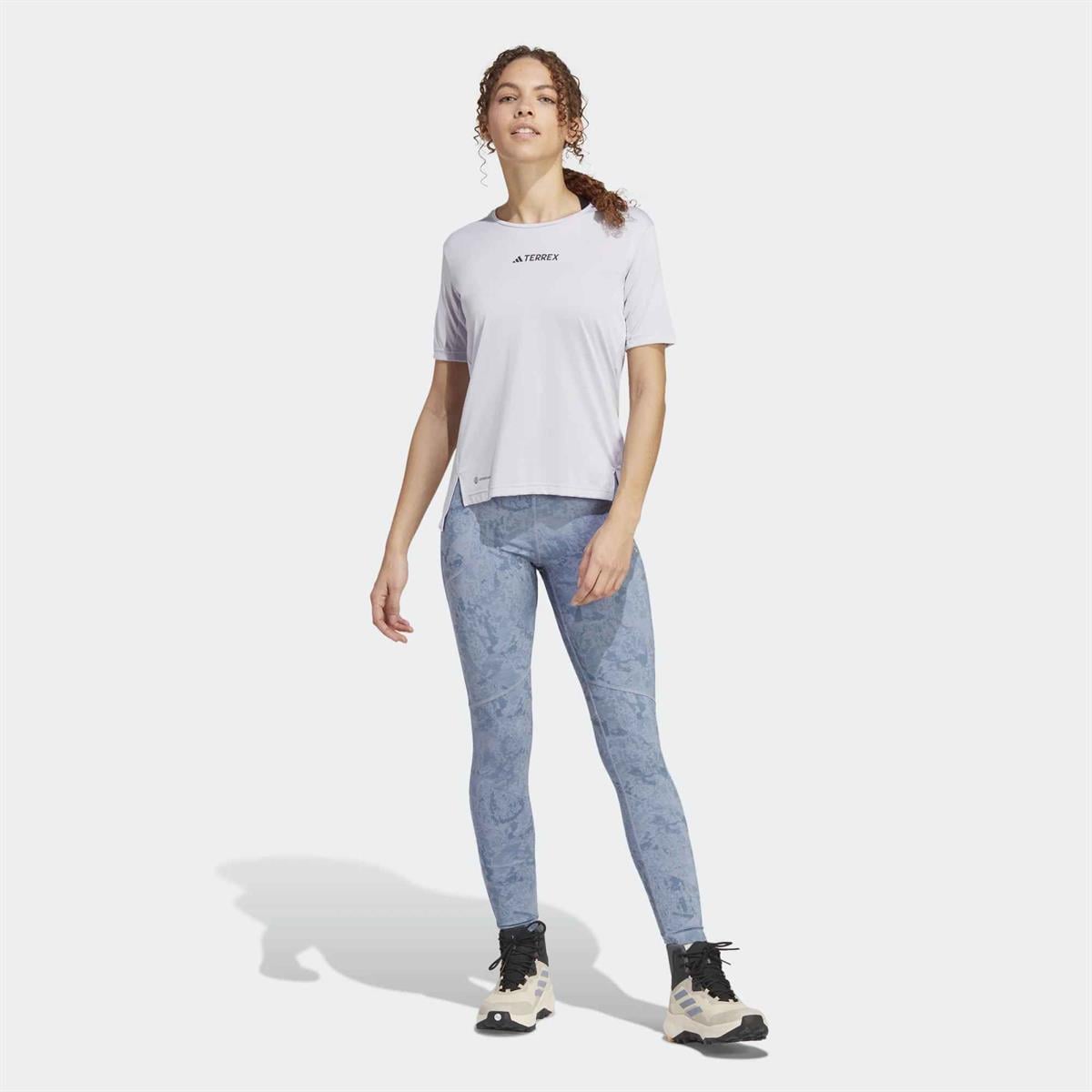 W MT AOP Tights - ADIDAS SIYAH