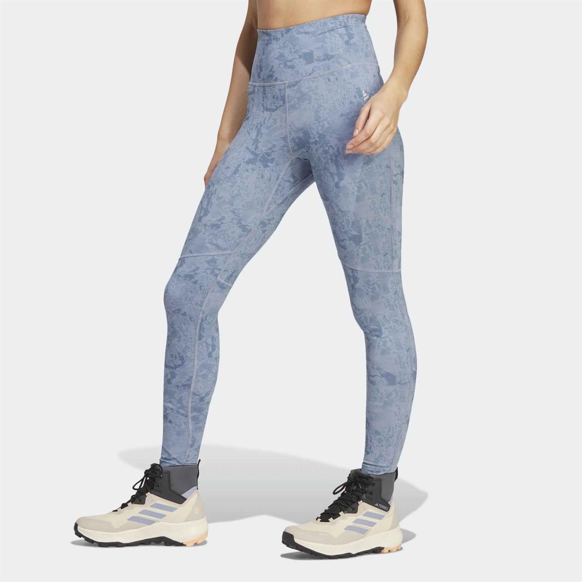 W MT AOP Tights - ADIDAS SIYAH