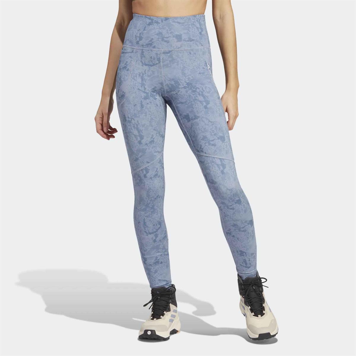 W MT AOP Tights - ADIDAS SIYAH