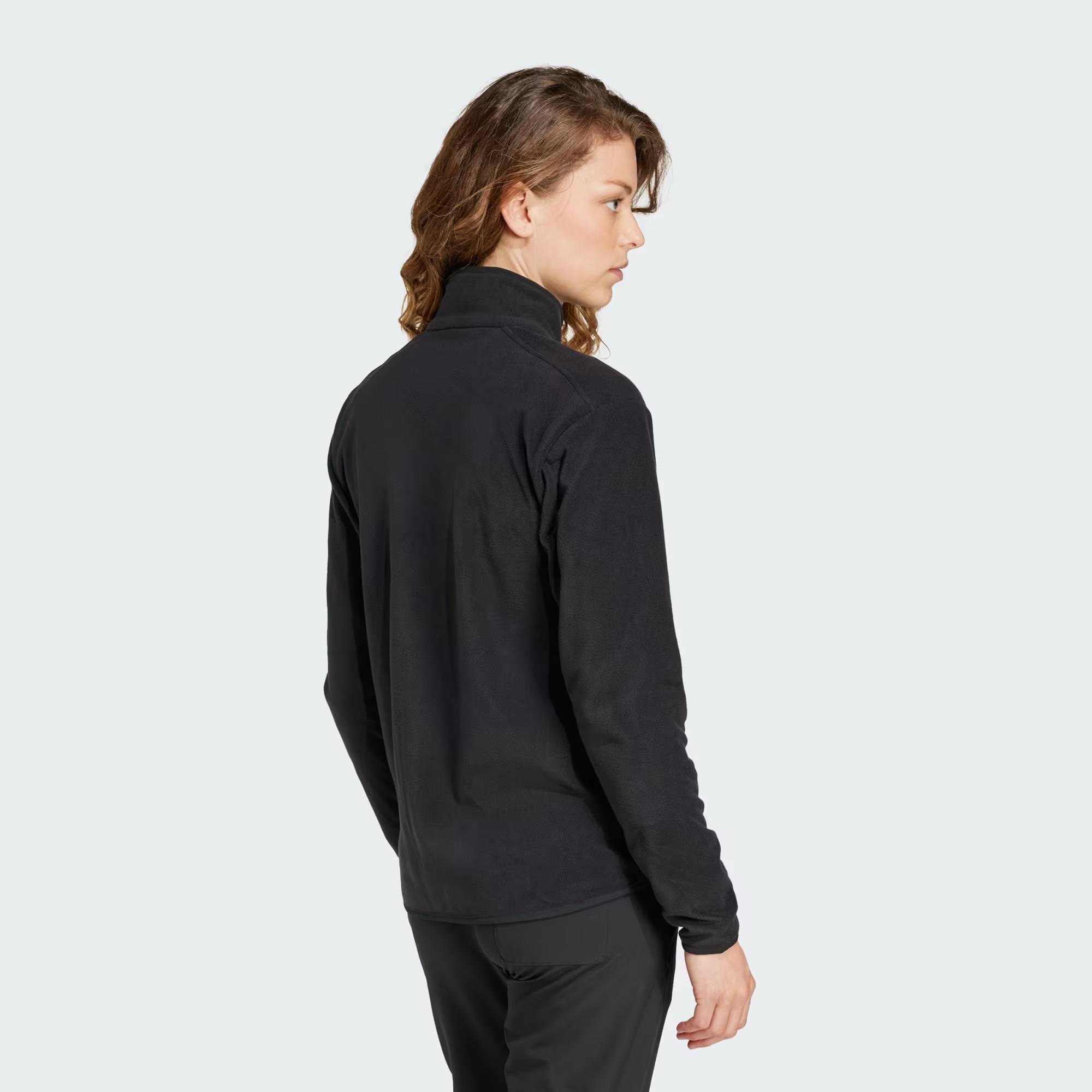 W MT FZ FLEECE - ADIDAS SIYAH