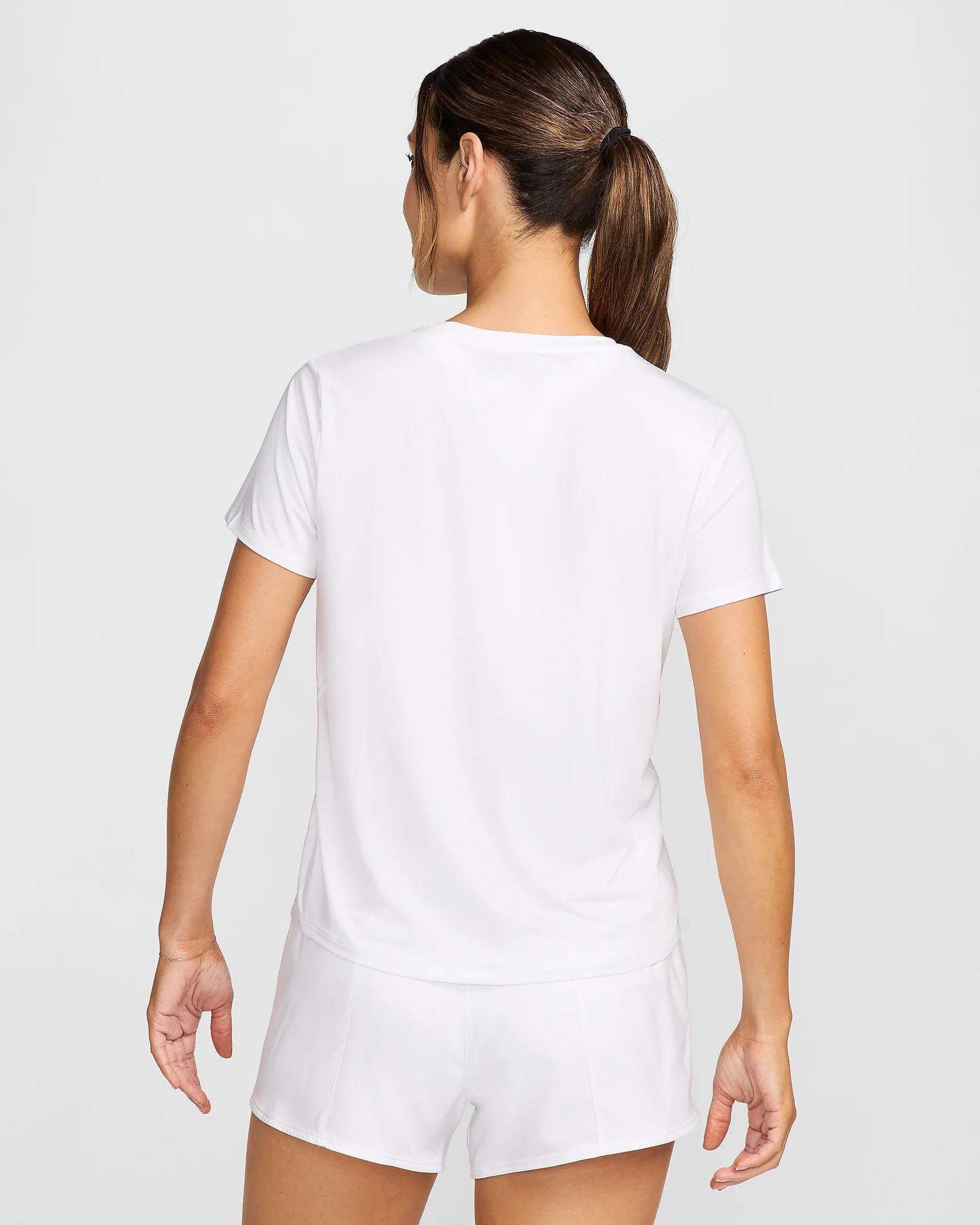 W NK ONE SWOOSH HBR DF SS TOP - TURUNCU