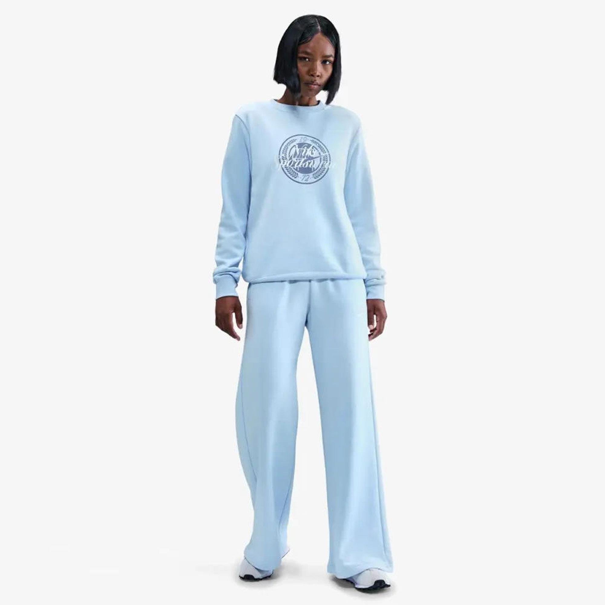 W NSW CLUB FLC GX STD CREW - LACİVERT/SARI