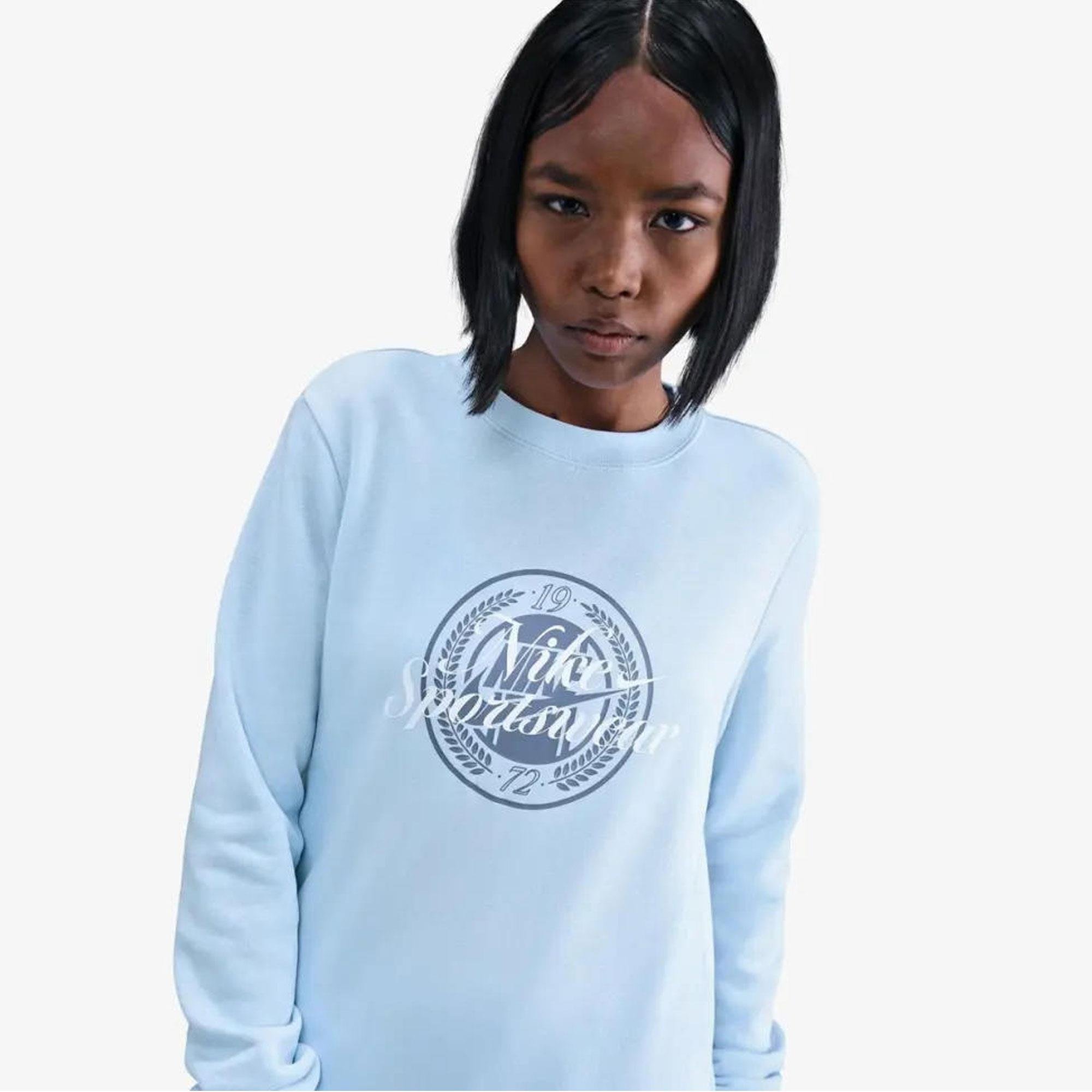 W NSW CLUB FLC GX STD CREW - LACİVERT/SARI