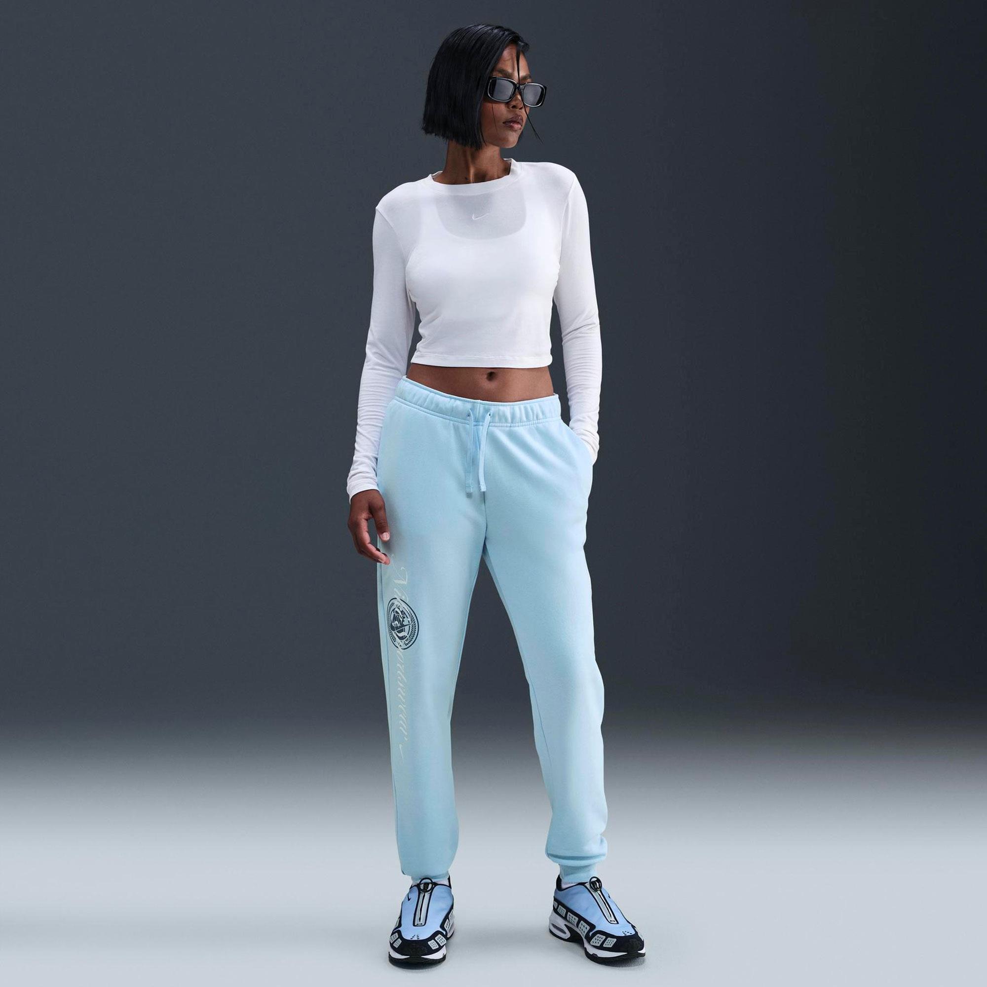 W NSW CLUB FLC GX STD PANT - LACİVERT/SARI