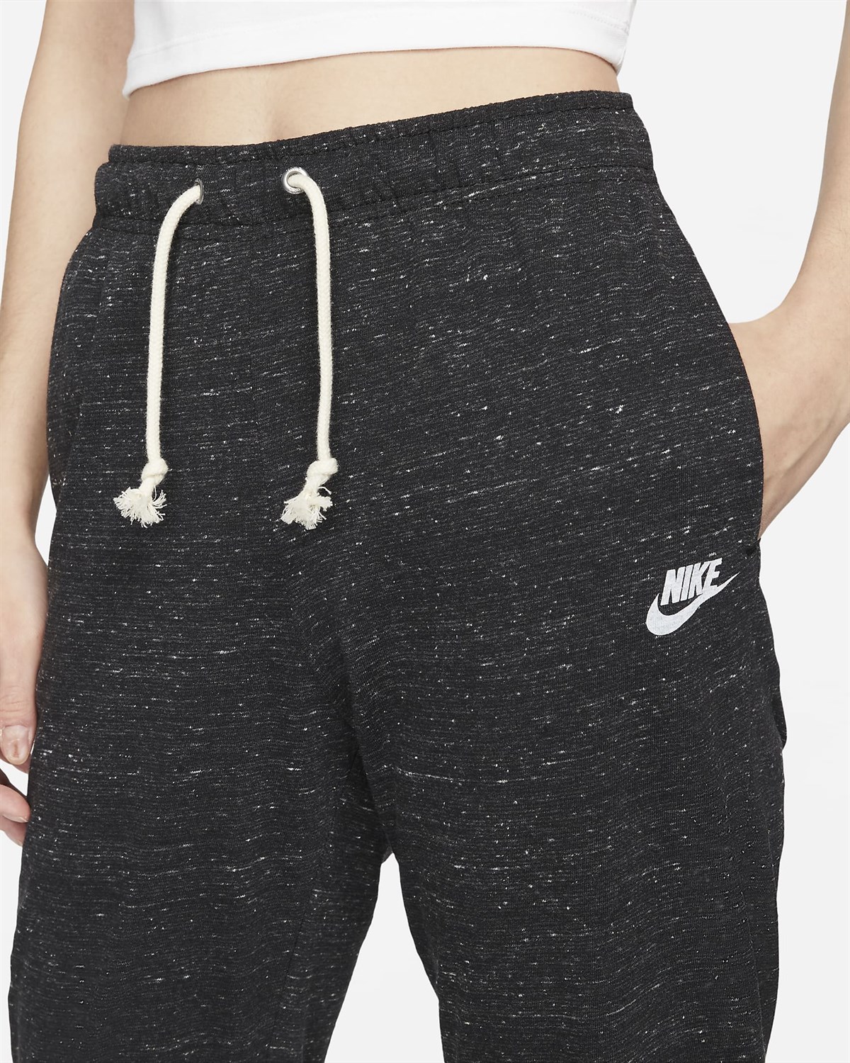 W NSW GYM VNTG EASY PANT - BEYAZ