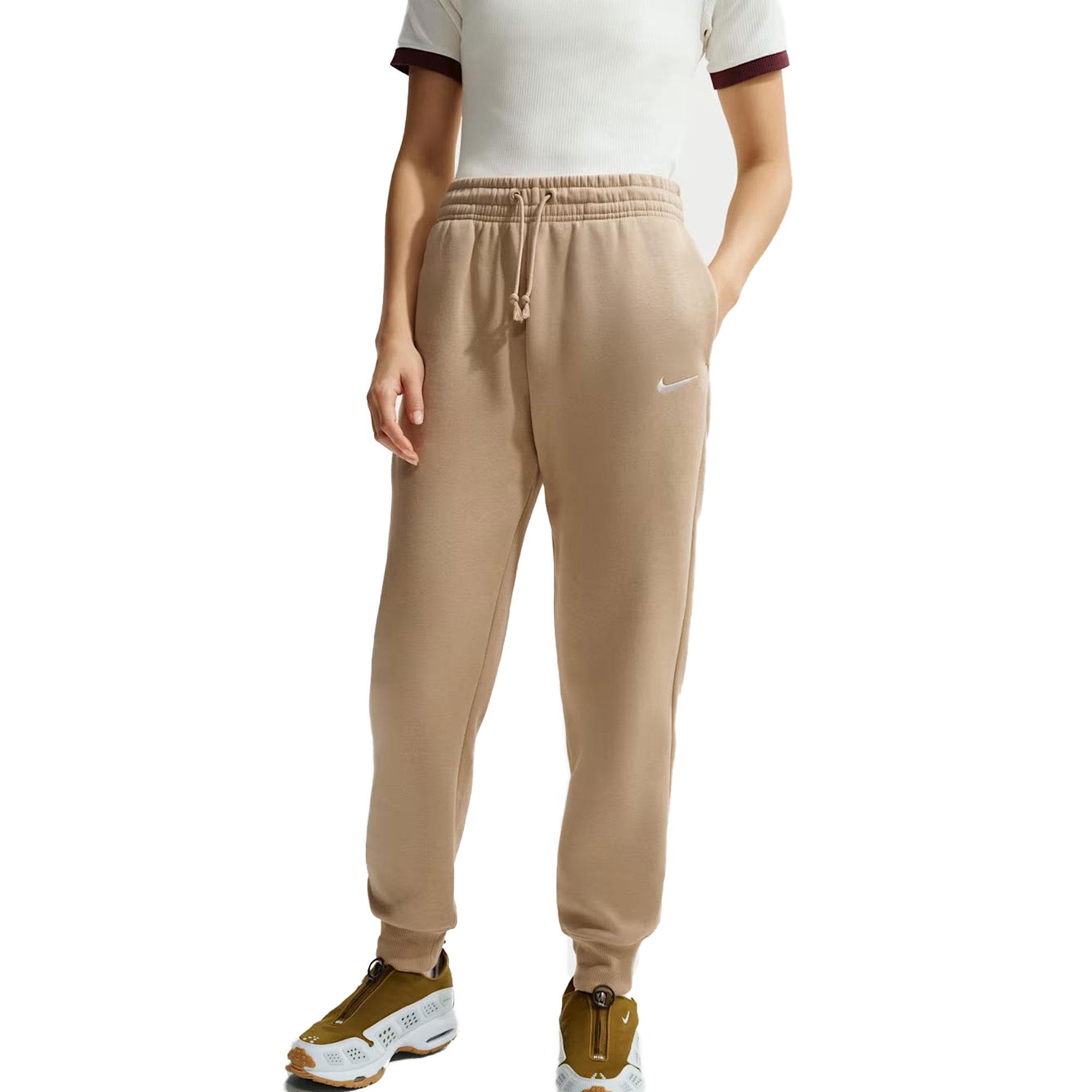 W NSW PHNX FLC MR PANT STD - GRİ/KIRMIZI