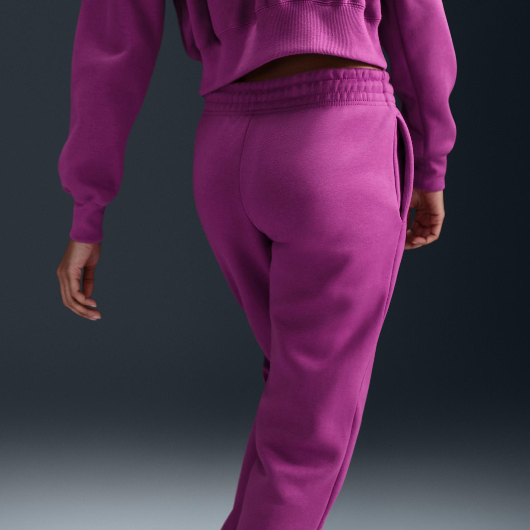 W NSW PHNX FLC MR PANT STD - GRİ/SİY/TUR