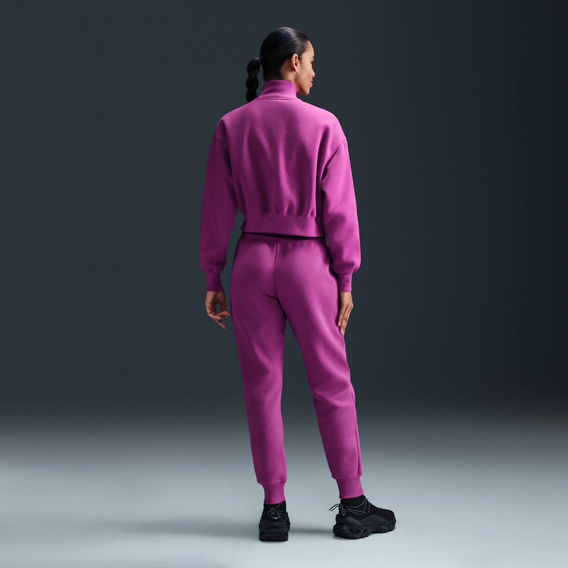 W NSW PHNX FLC MR PANT STD - GRİ/SİY/TUR