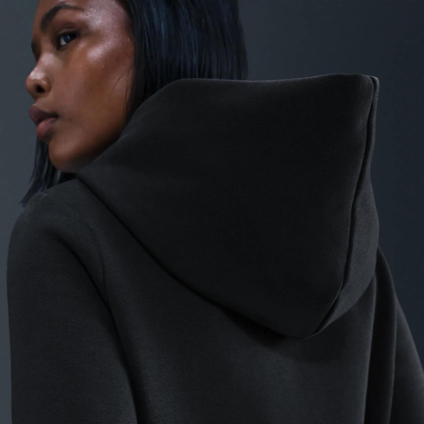 W NSW PHNX FLC SHRUNKEN HOODIE - BEYAZ