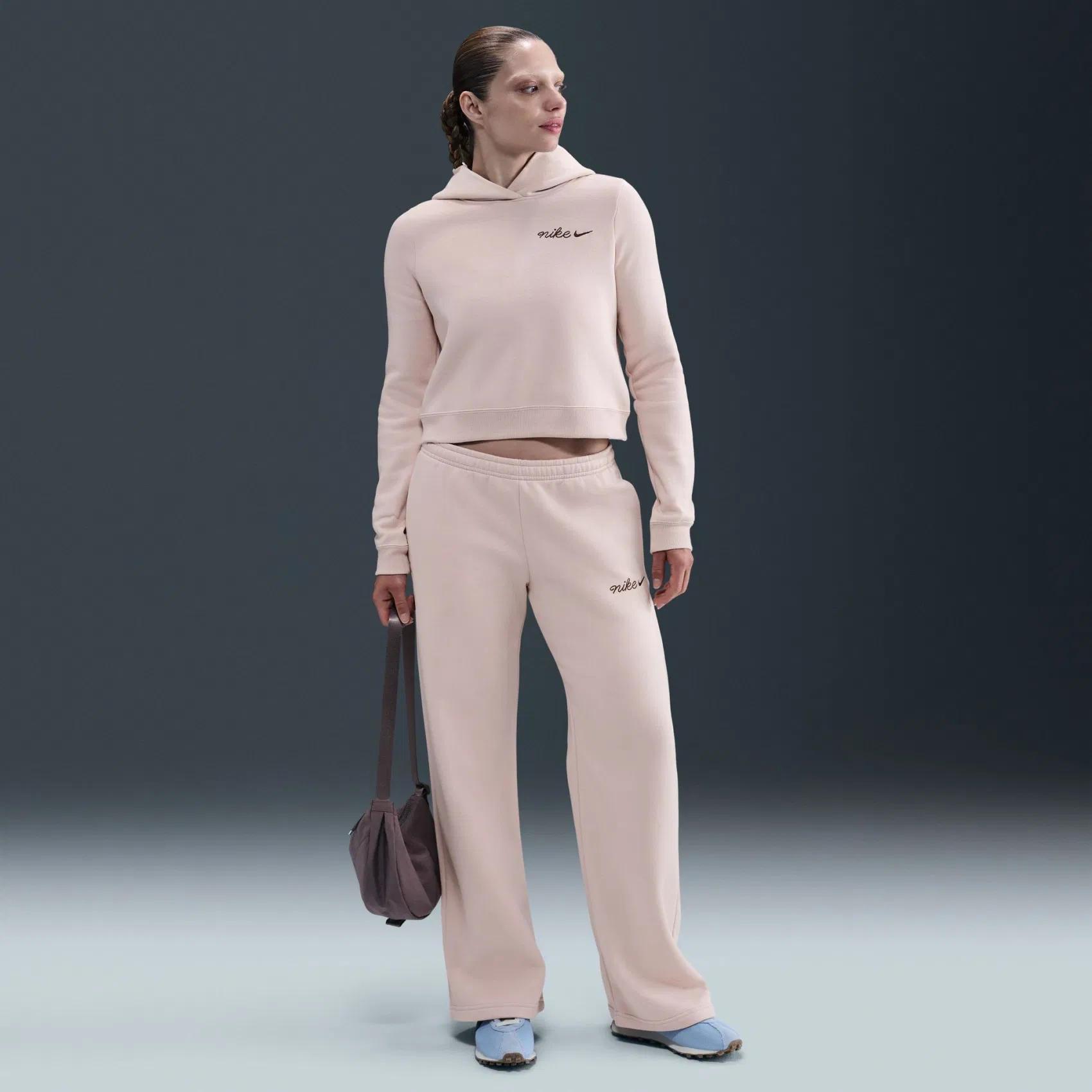 W NSW PHNX FLC SHRUNKEN HOODIE - TABA(BASKILI)