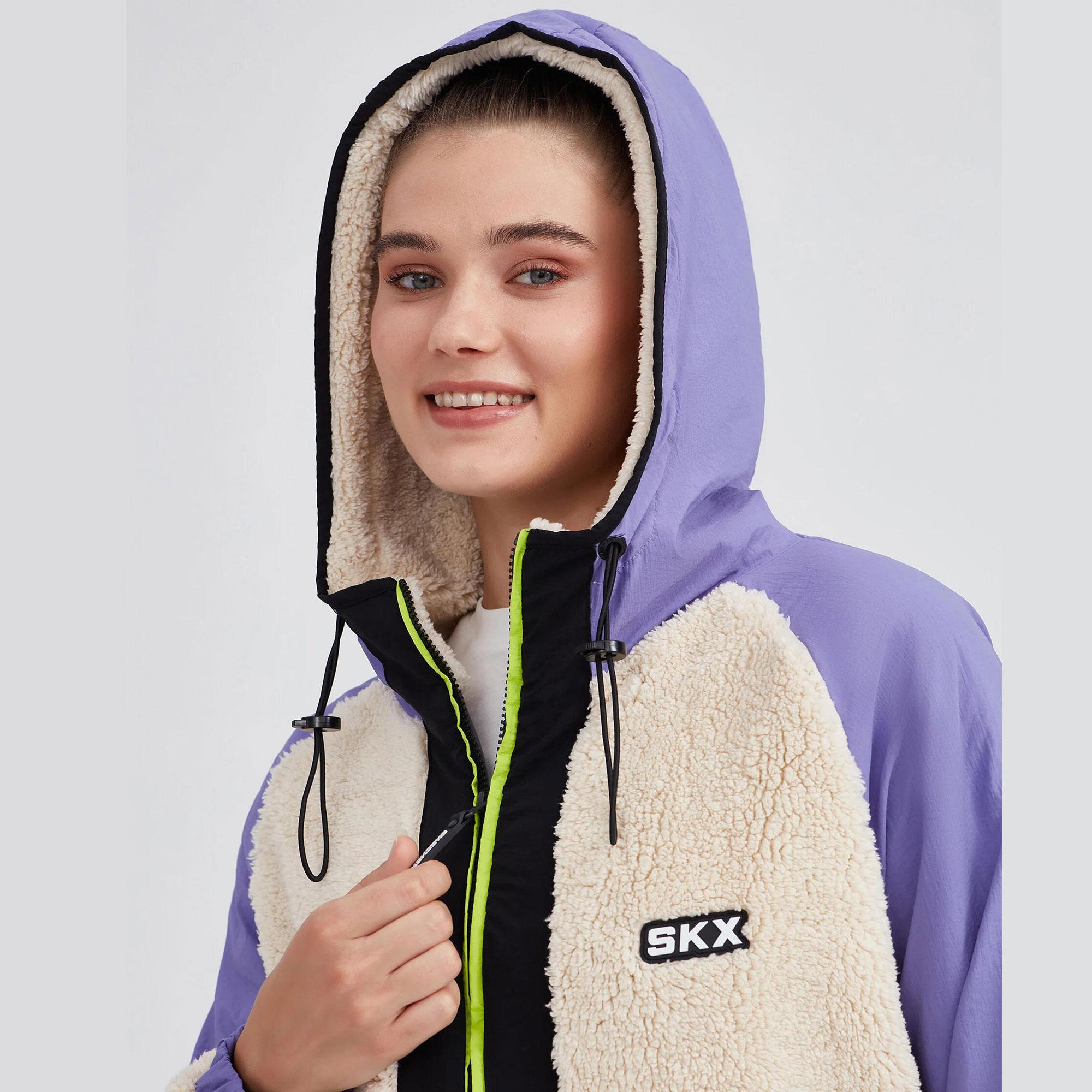 W Outdoor Fleece Full Zip Sherpa - SİYAH(MAT)