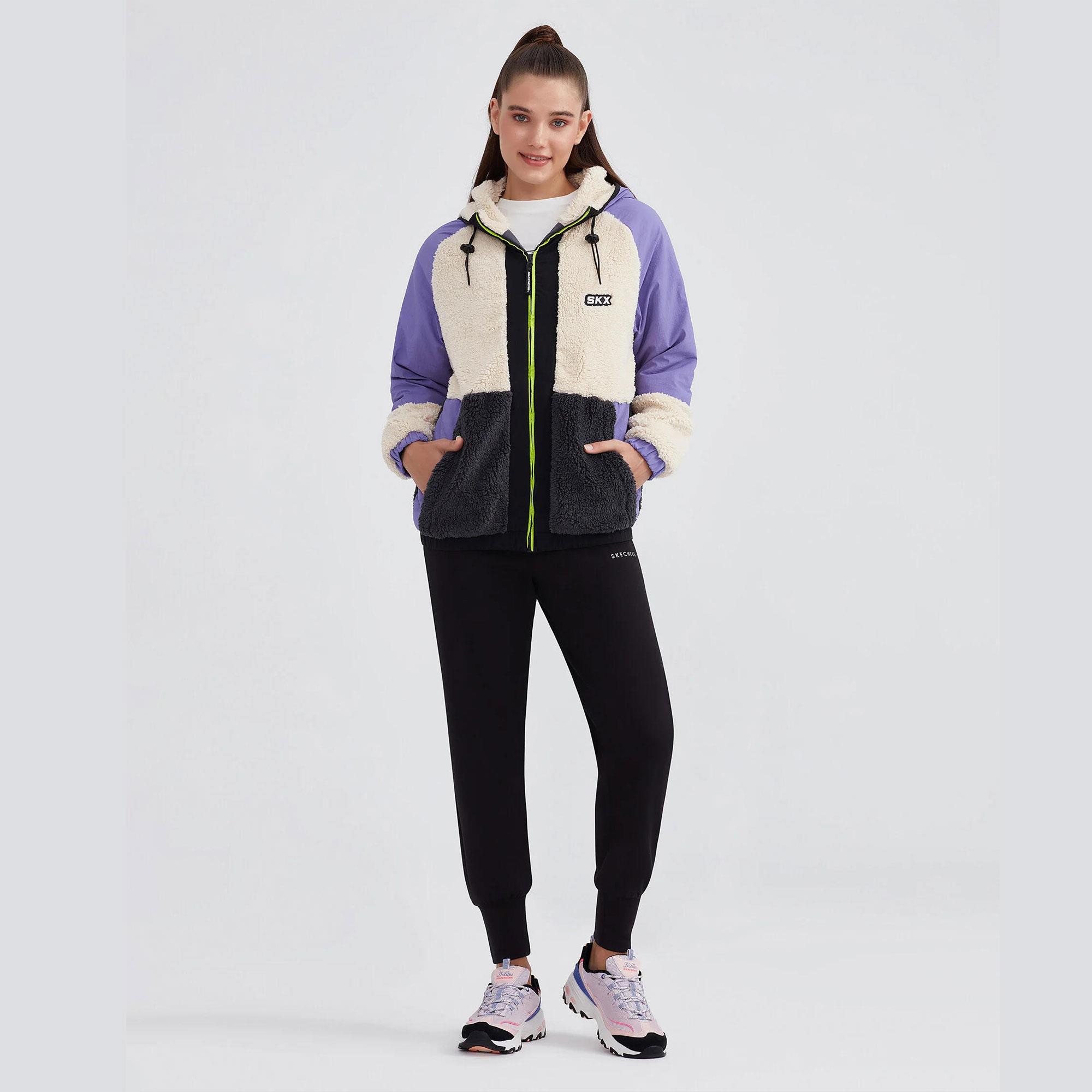W Outdoor Fleece Full Zip Sherpa - SİYAH(MAT)