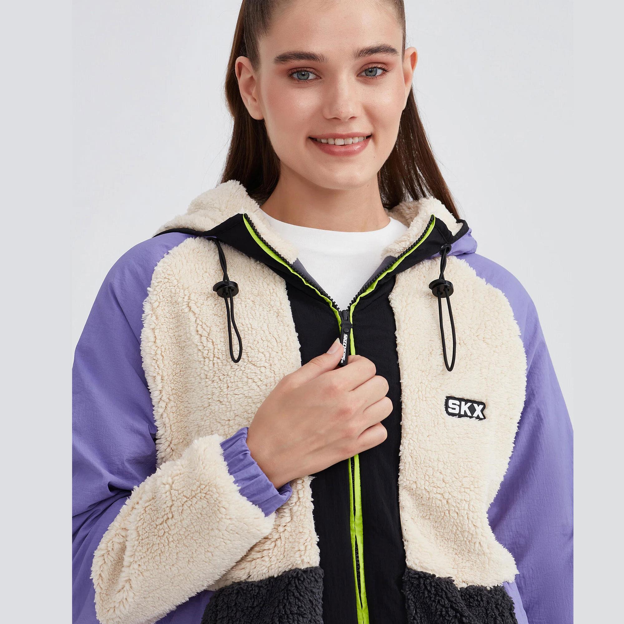 W Outdoor Fleece Full Zip Sherpa - SİYAH(MAT)