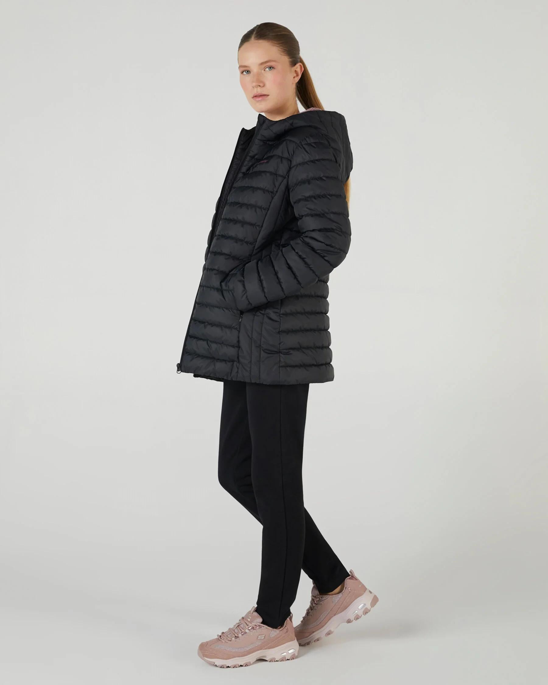 W Outerwear Polar Lining Padded Jacket - SİYAH
