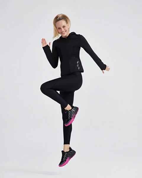 W Performance Coll. Full Zip Sweatshirt - SİYAH