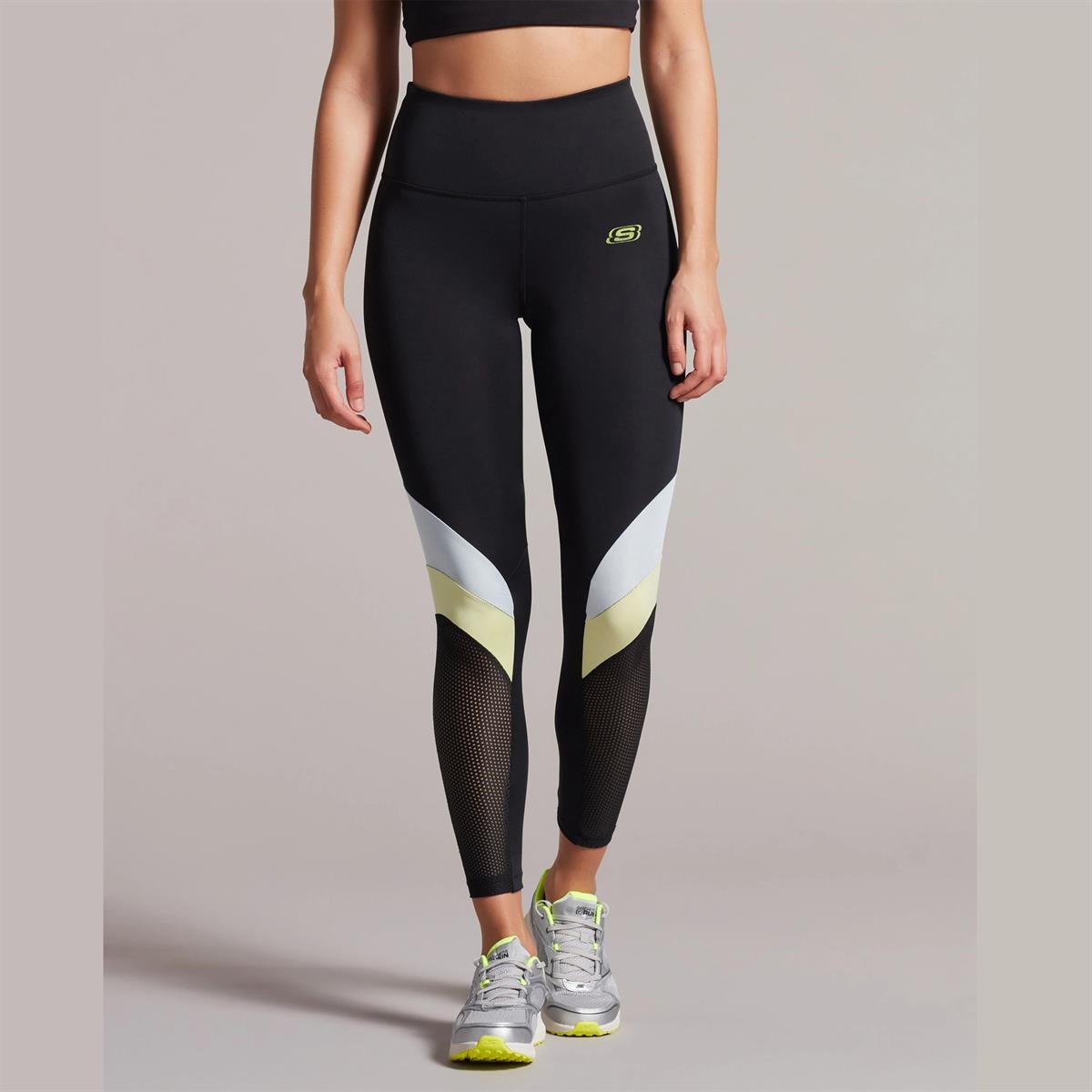 W Performance Coll. Mesh Detailed Ankle Legging - SİYAH