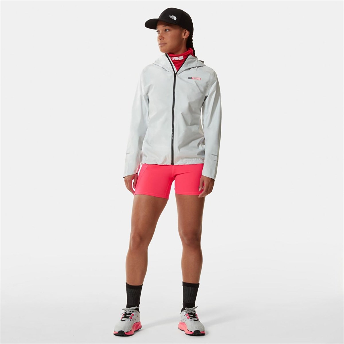 W PRINTED FIRST DAWN PACKABLE JACKET - BEYAZ