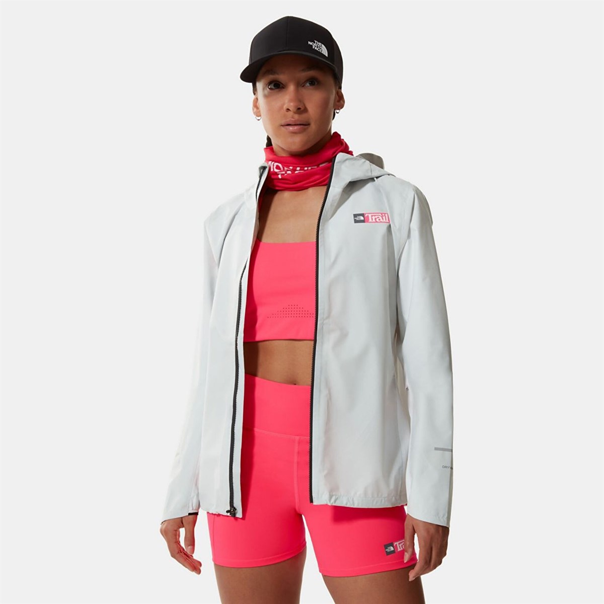 W PRINTED FIRST DAWN PACKABLE JACKET - BEYAZ