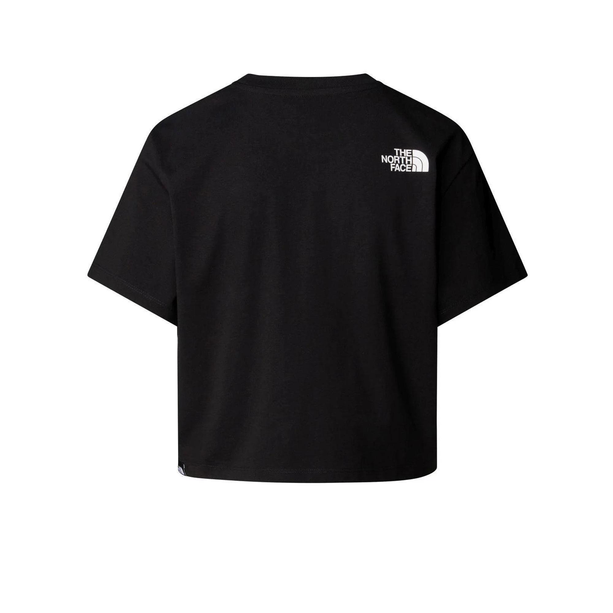 W SS EASY RELAXED CROPPED TEE - SIYAH