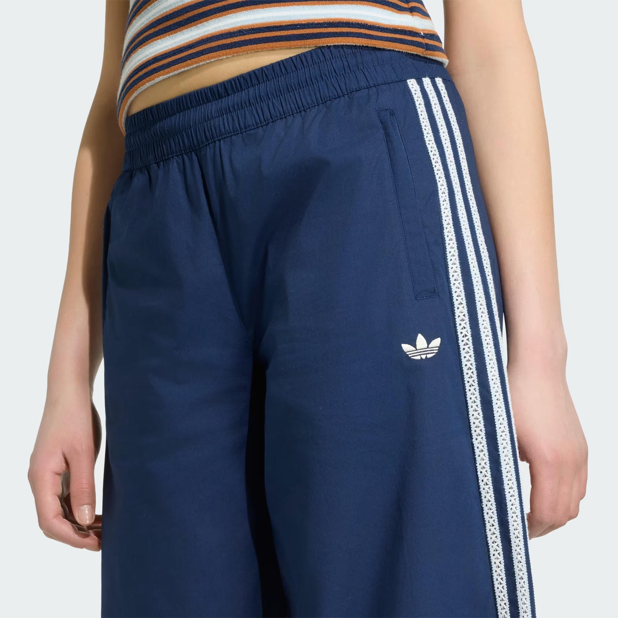 WIDE LEG PANTS - ADIDAS SIYAH