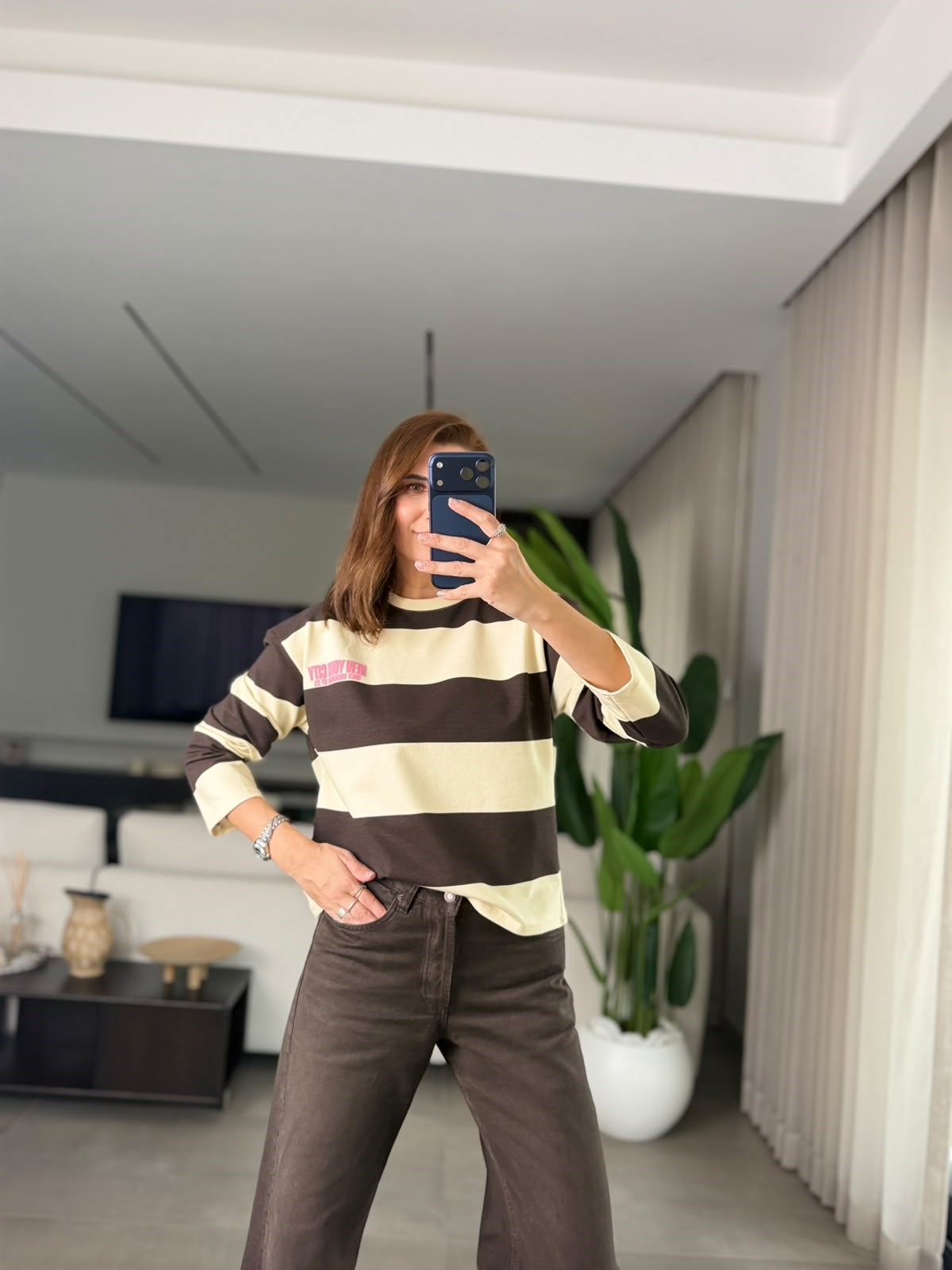 Acı Kahve Baskılı NY Sweatshırt
