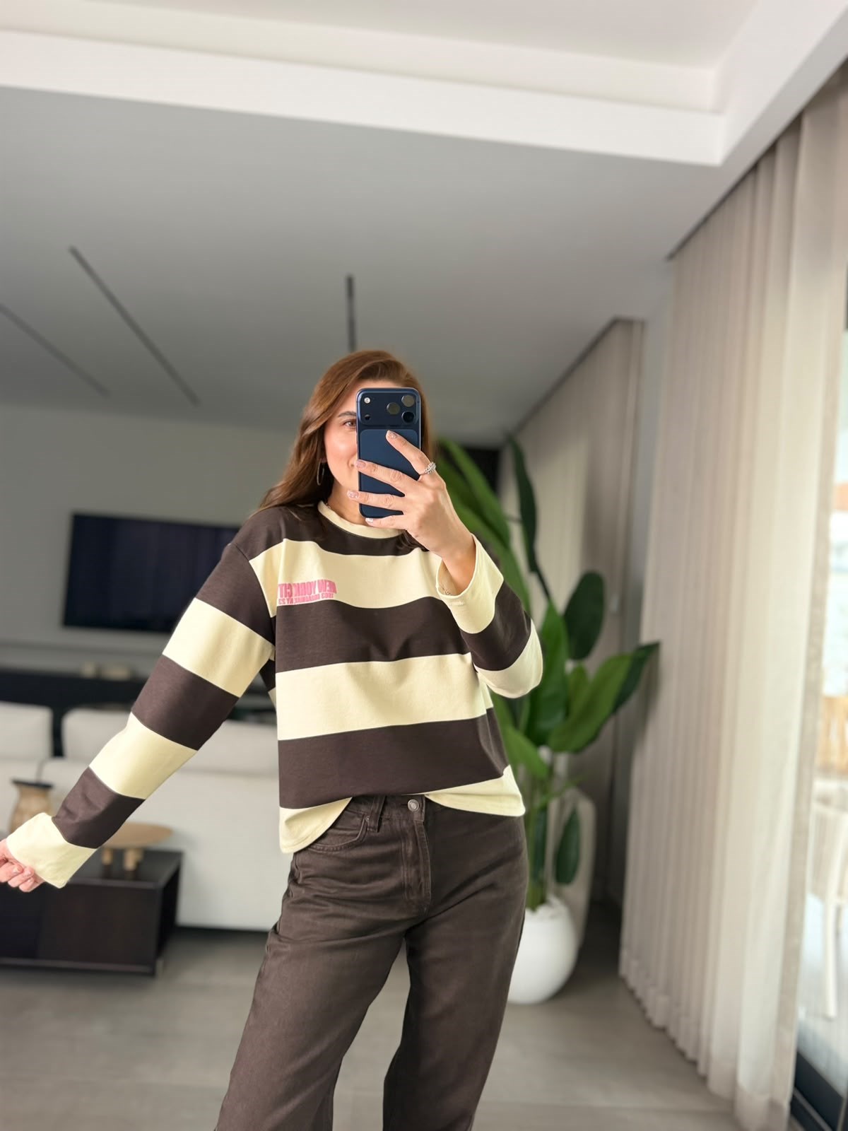 Acı Kahve Baskılı NY Sweatshırt