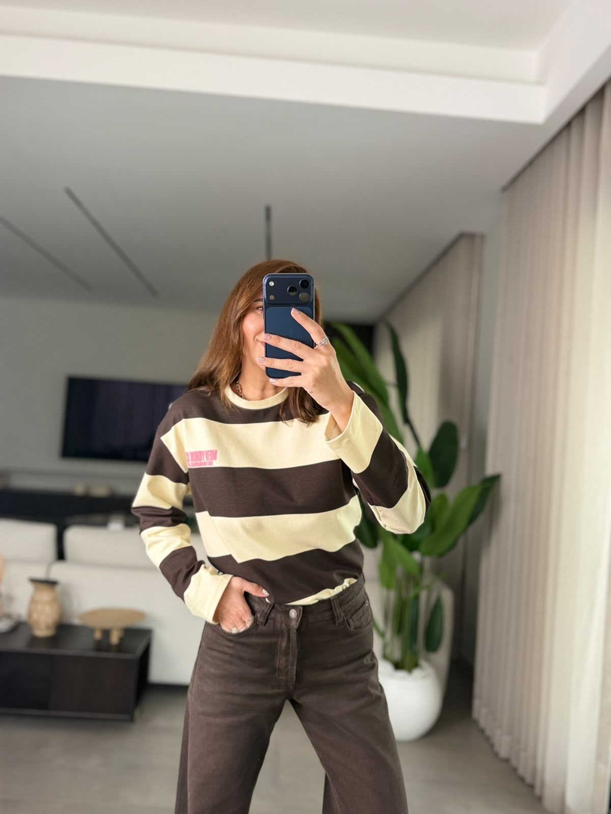 Acı Kahve Baskılı NY Sweatshırt