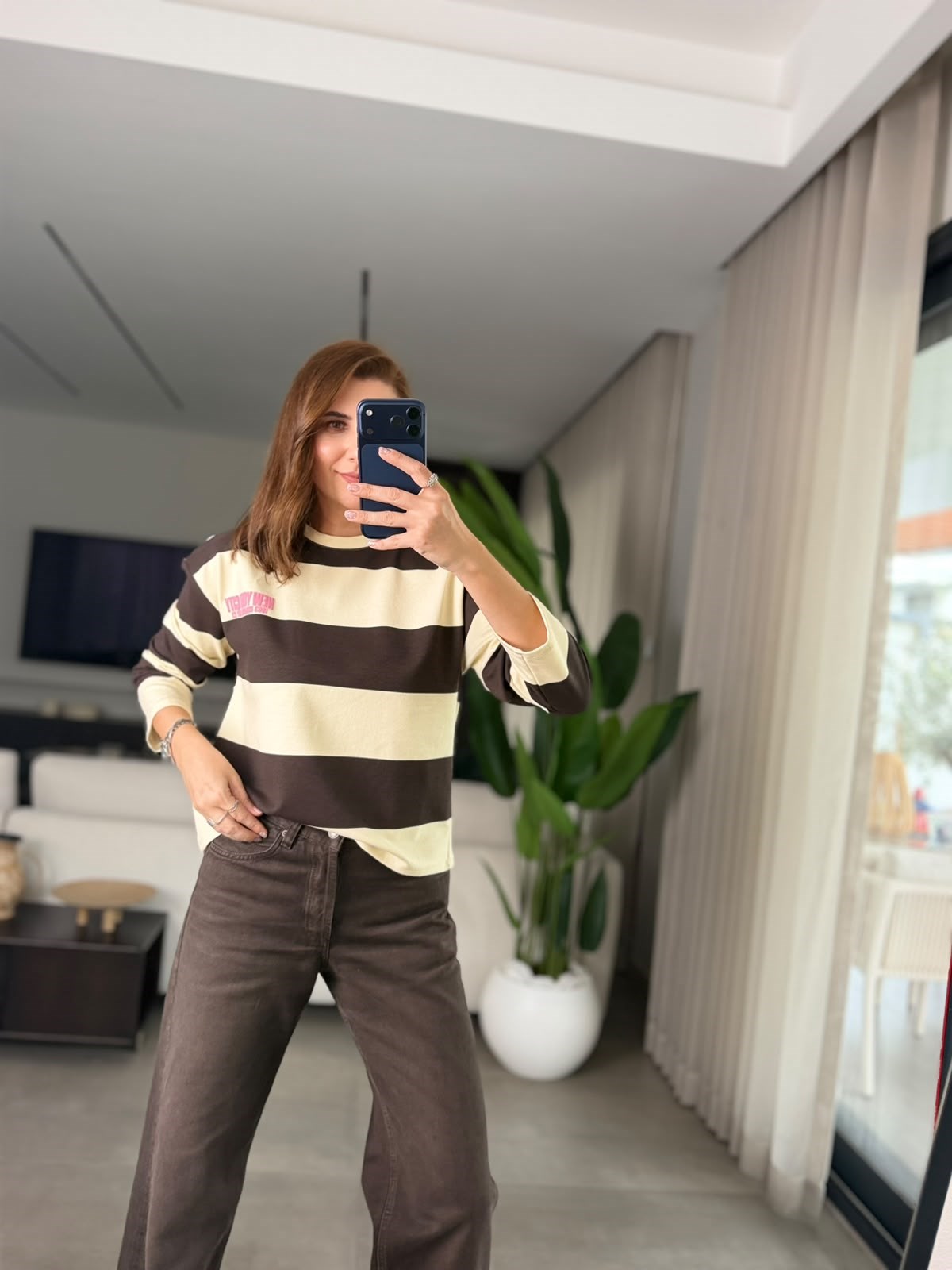 Acı Kahve Baskılı NY Sweatshırt