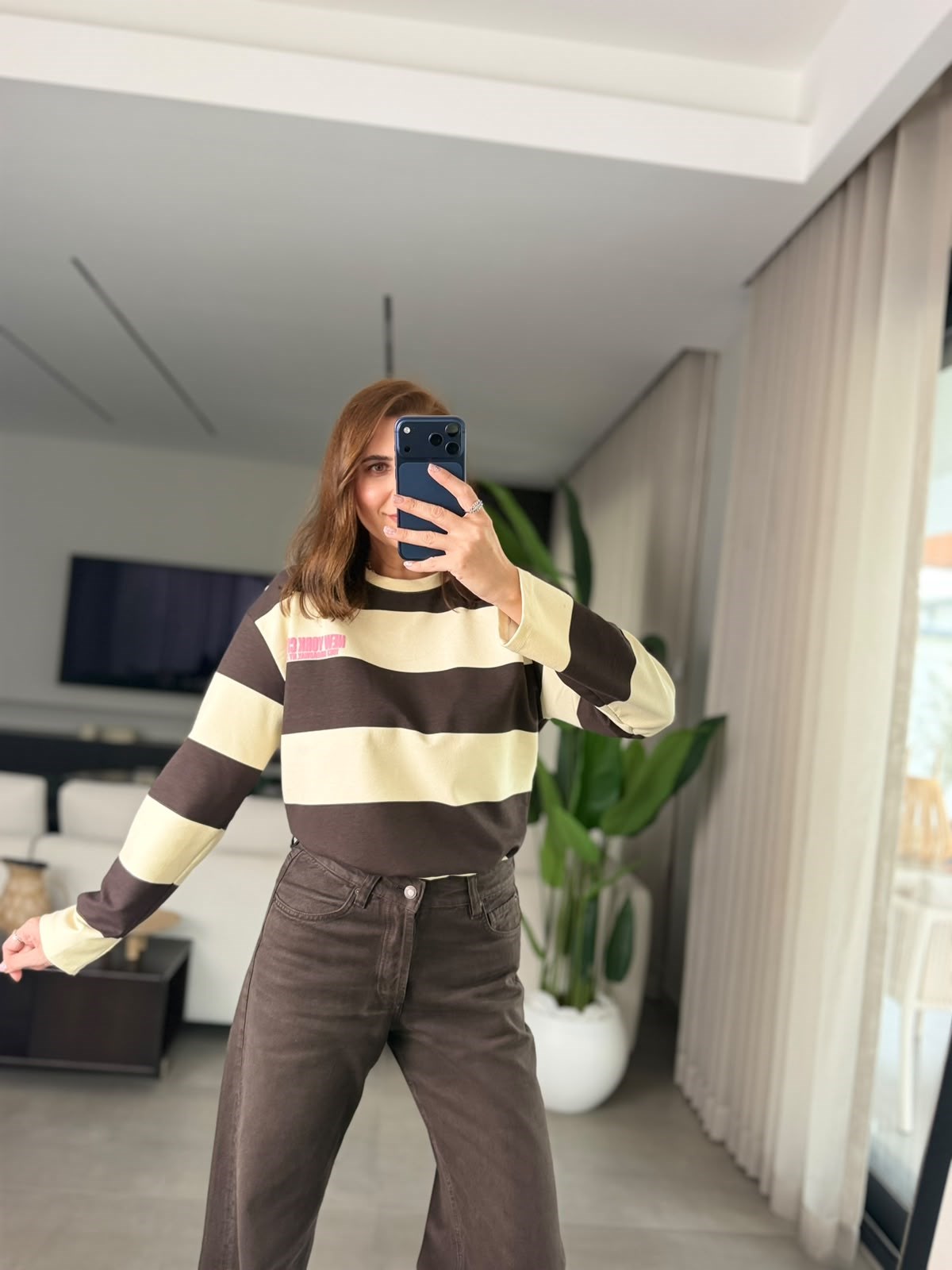 Acı Kahve Baskılı NY Sweatshırt